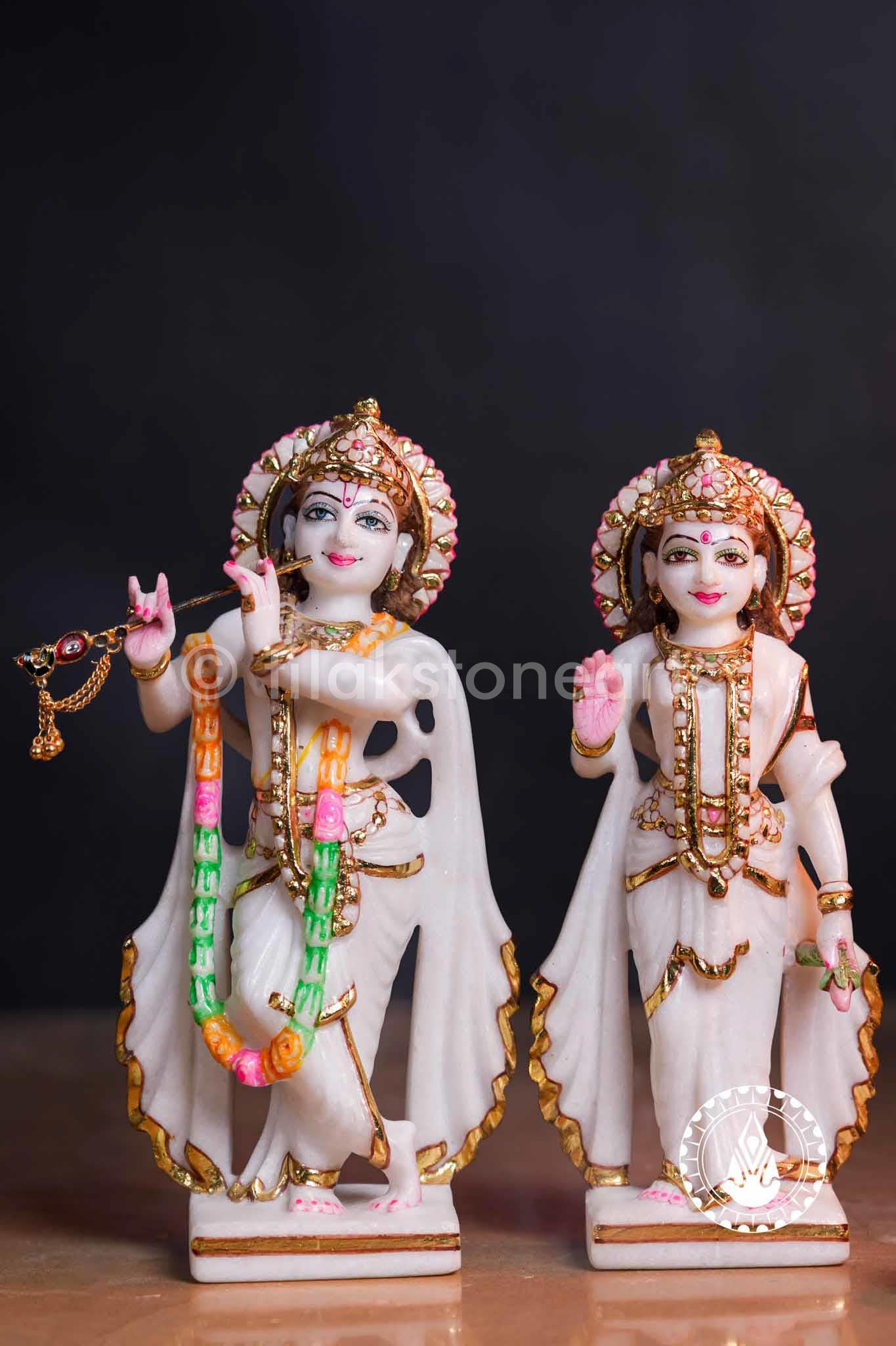 Radha Krishna 9" | Swiss White (Imported)