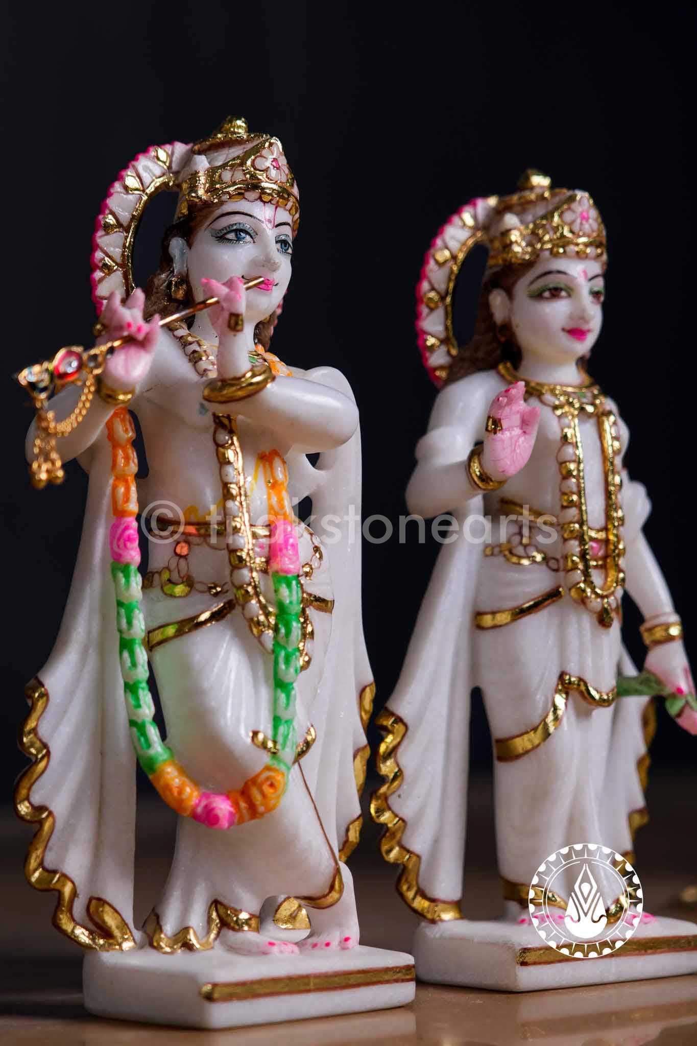 Radha Krishna 9" | Swiss White (Imported)