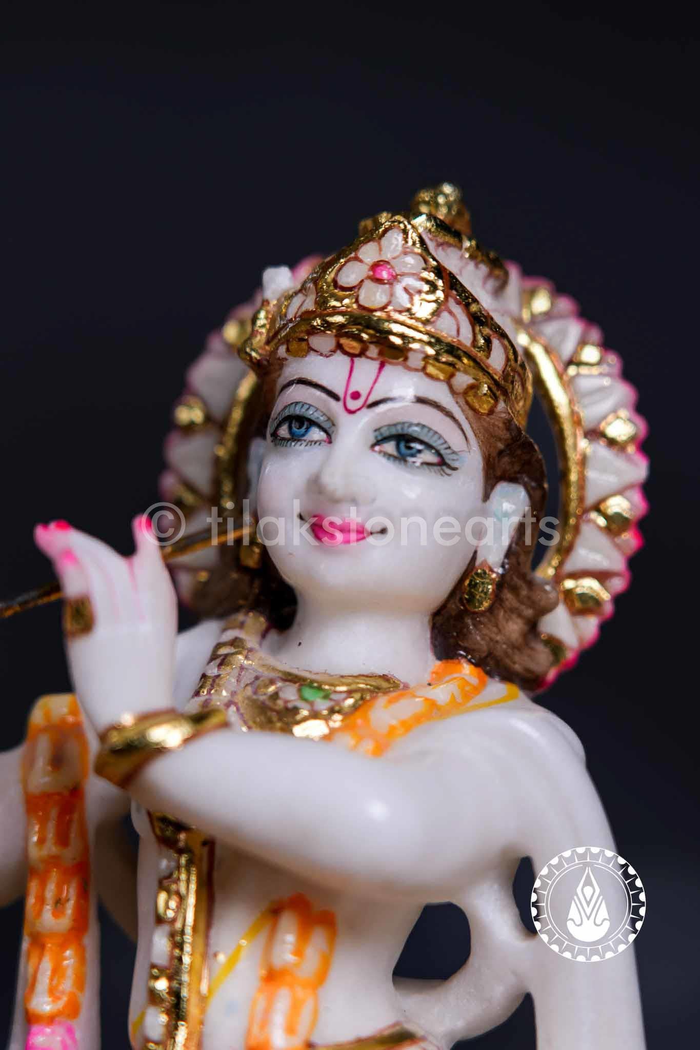 Radha Krishna 9" | Swiss White (Imported)