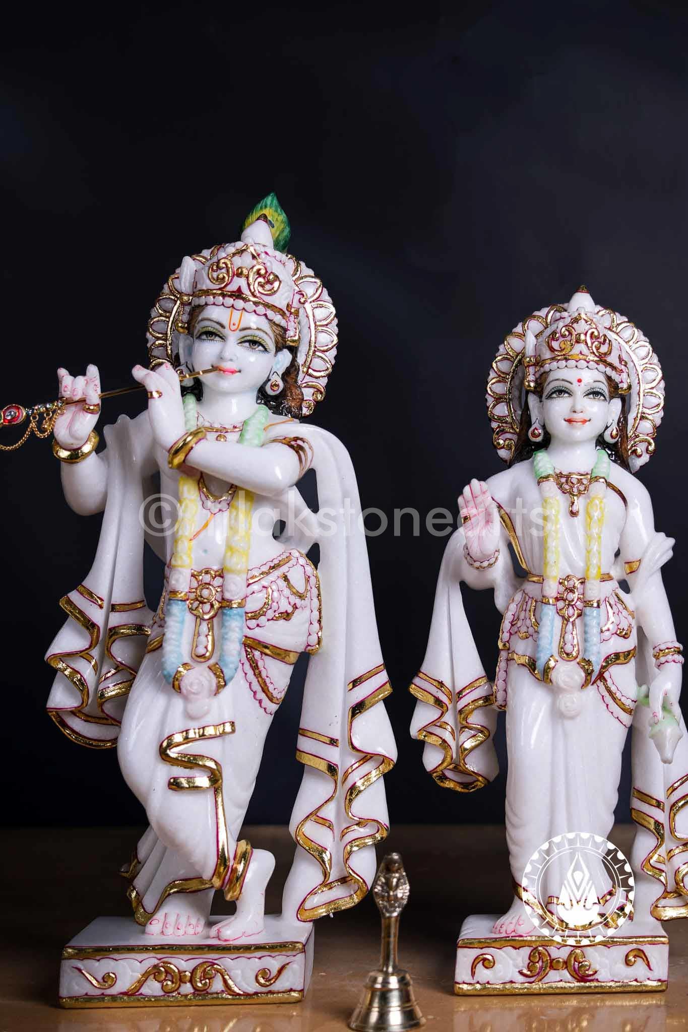 Radha Krishna 18" | Swiss White (Imported)