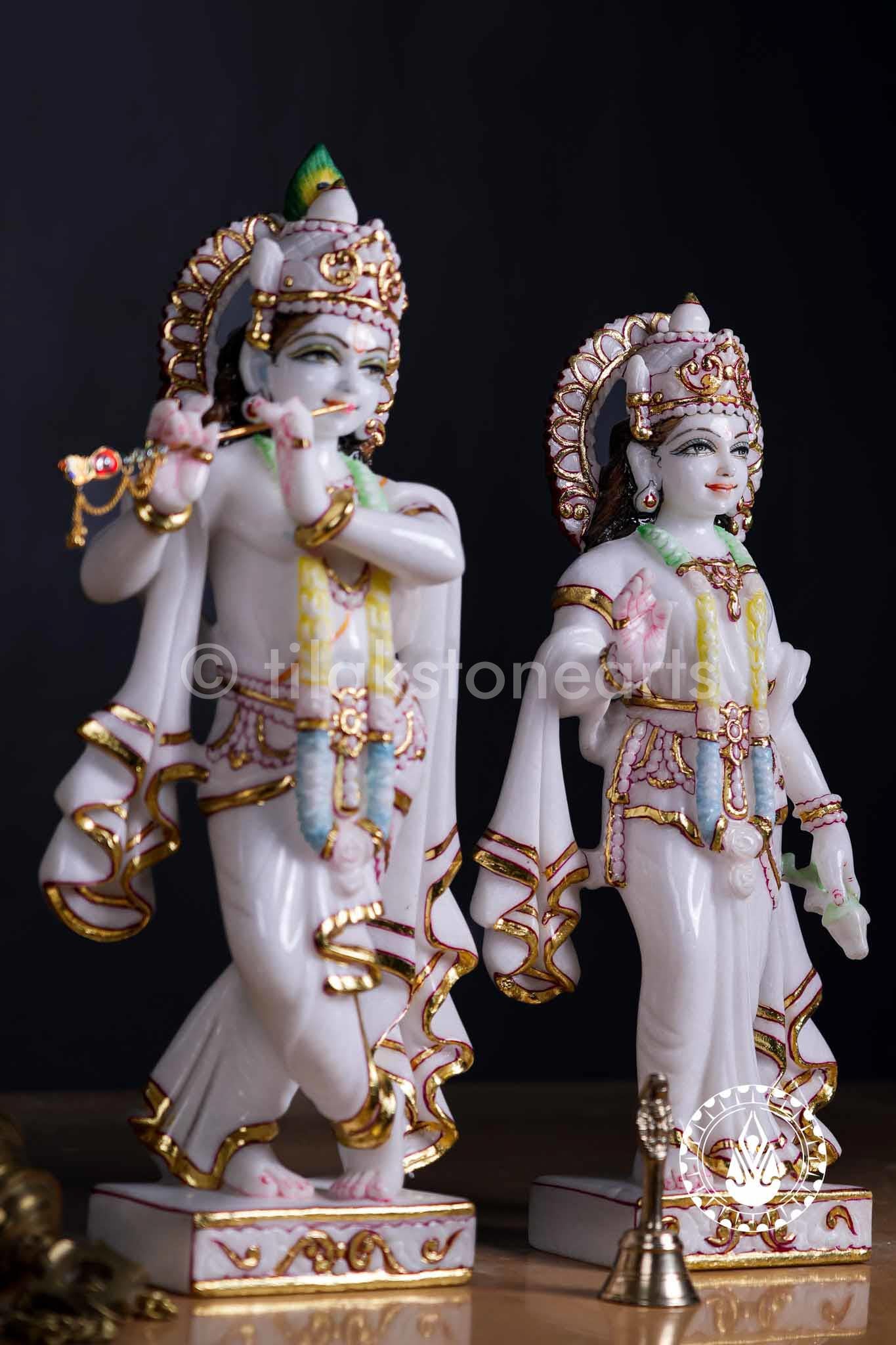 Radha Krishna 18" | Swiss White (Imported)