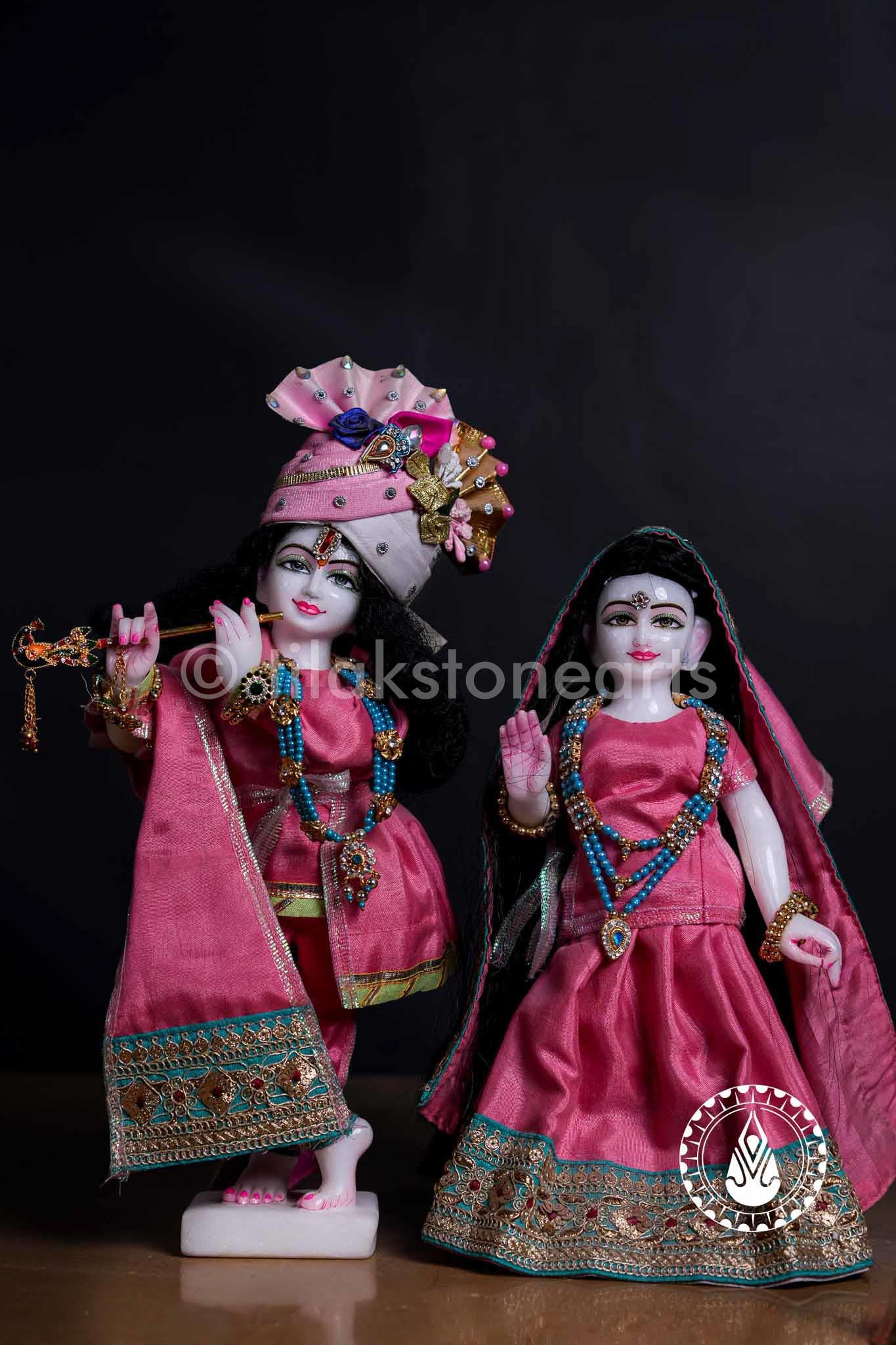 Iskon Radha Krishna 12" | Swiss White (Imported)