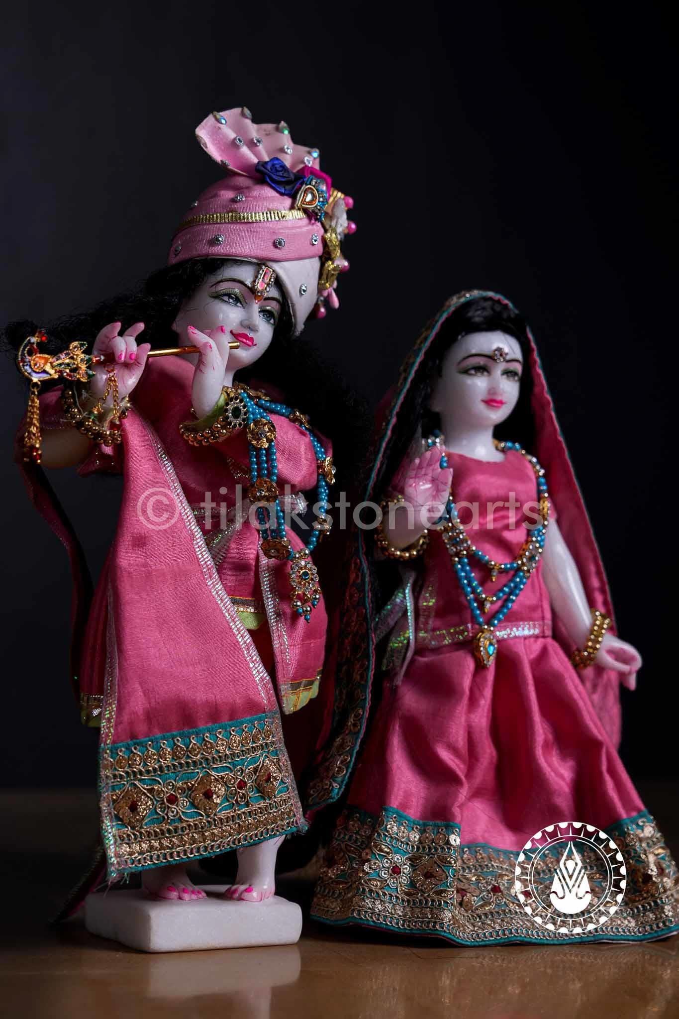 Iskon Radha Krishna 12" | Swiss White (Imported)