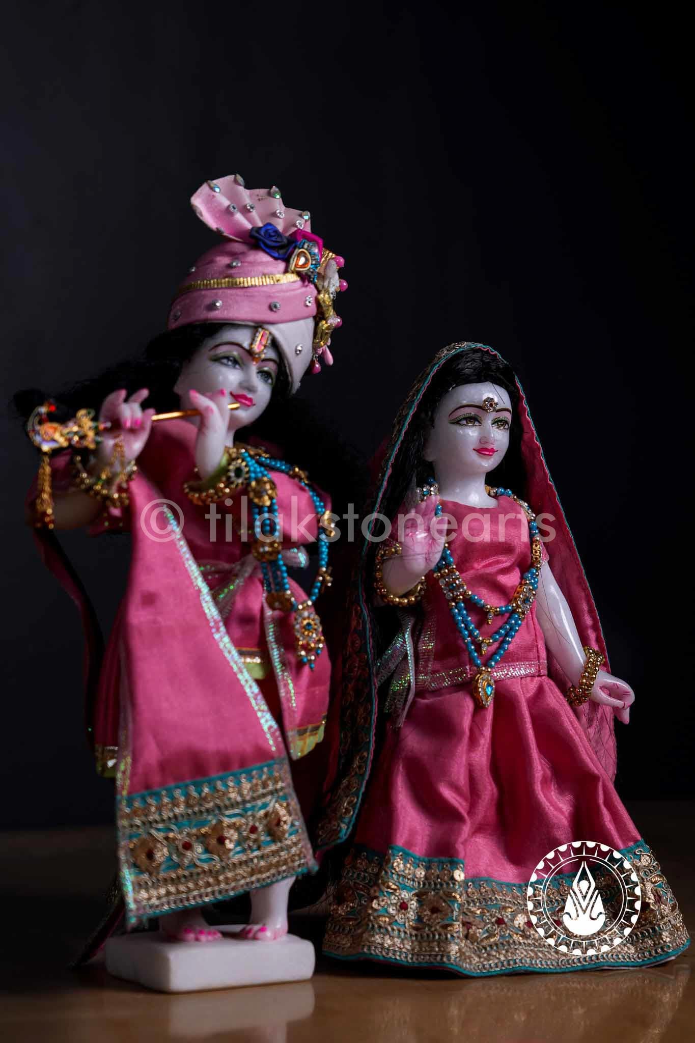 Iskon Radha Krishna 12" | Swiss White (Imported)