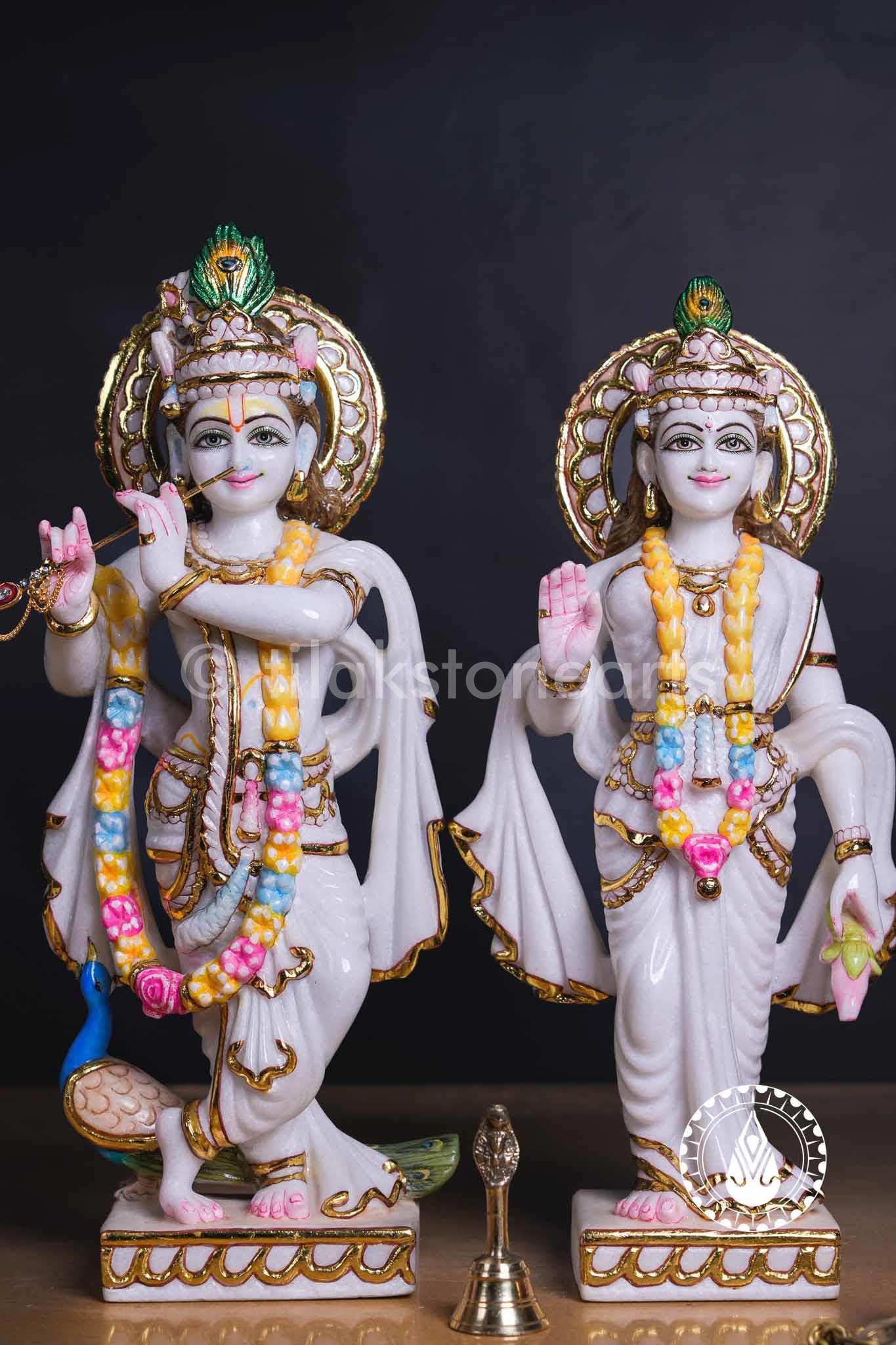 Radha Krishna 18" | Swiss White (Imported)