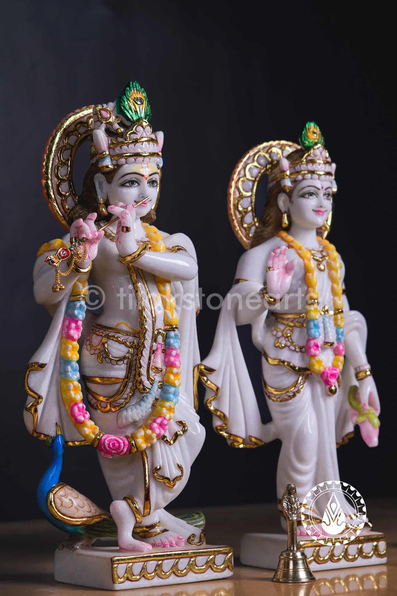 Radha Krishna 18" | Swiss White (Imported)