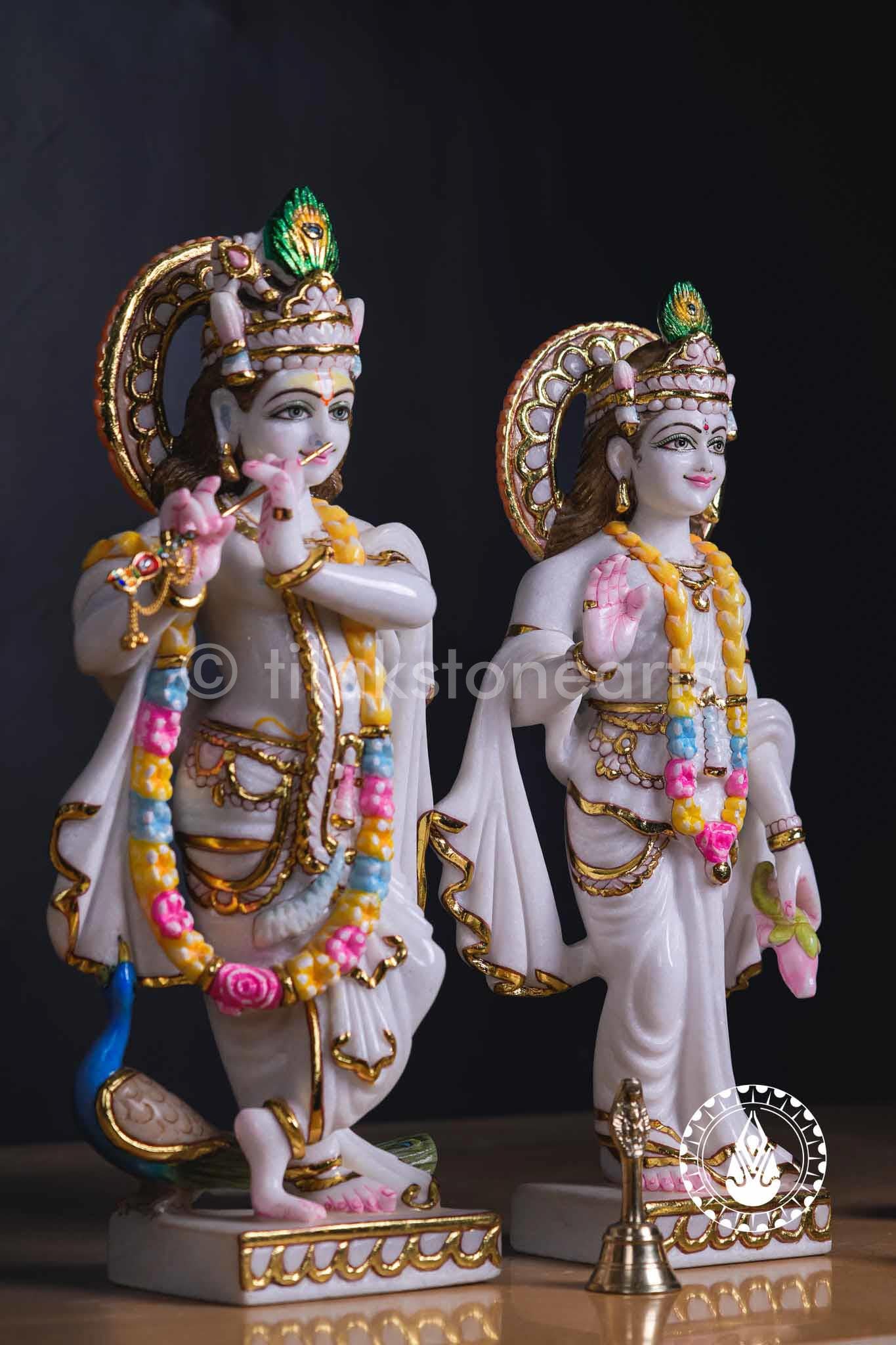 Radha Krishna 18" | Swiss White (Imported)