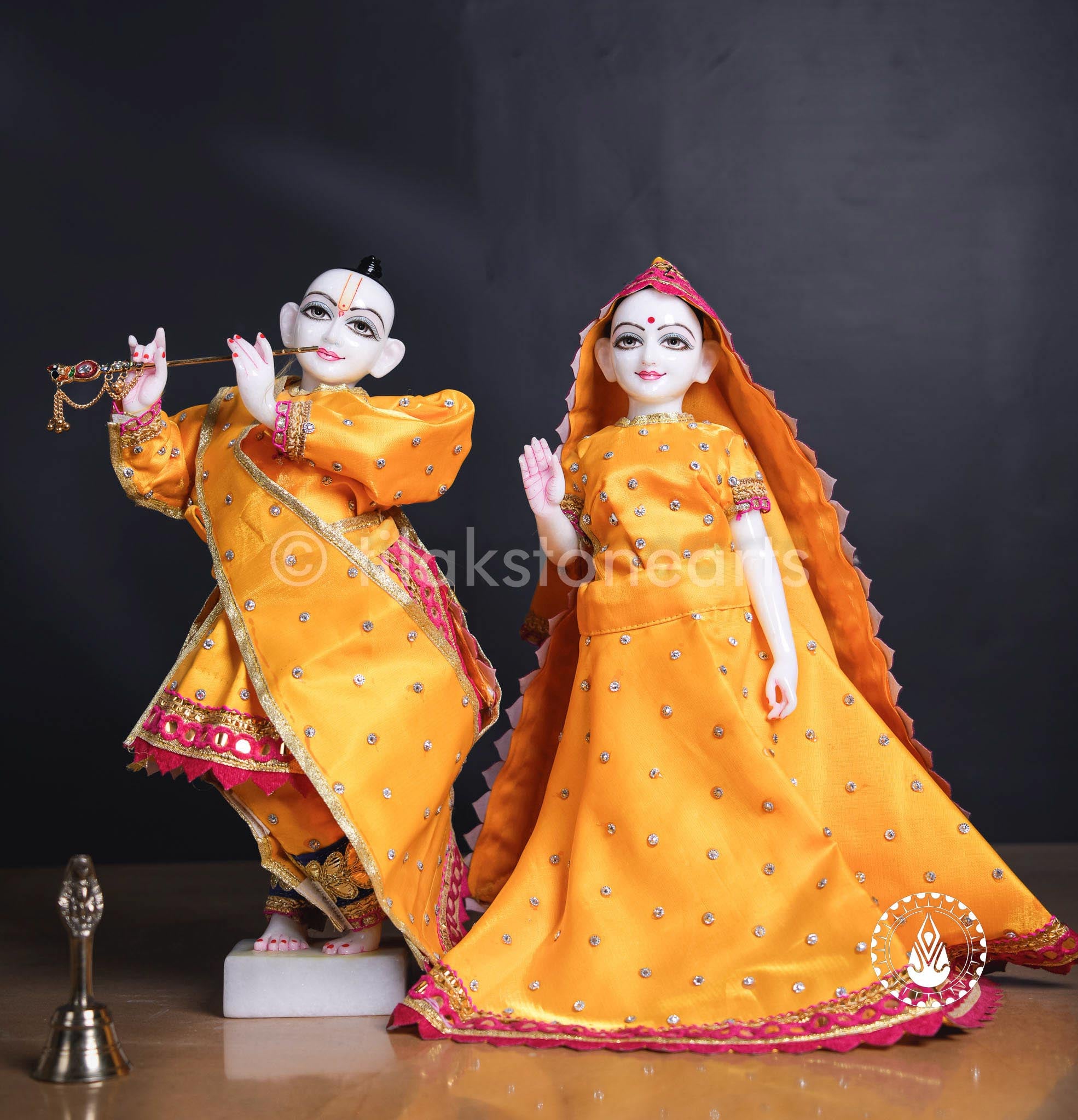 Iskcon Radha Krishna 15" | Swiss White (Imported)