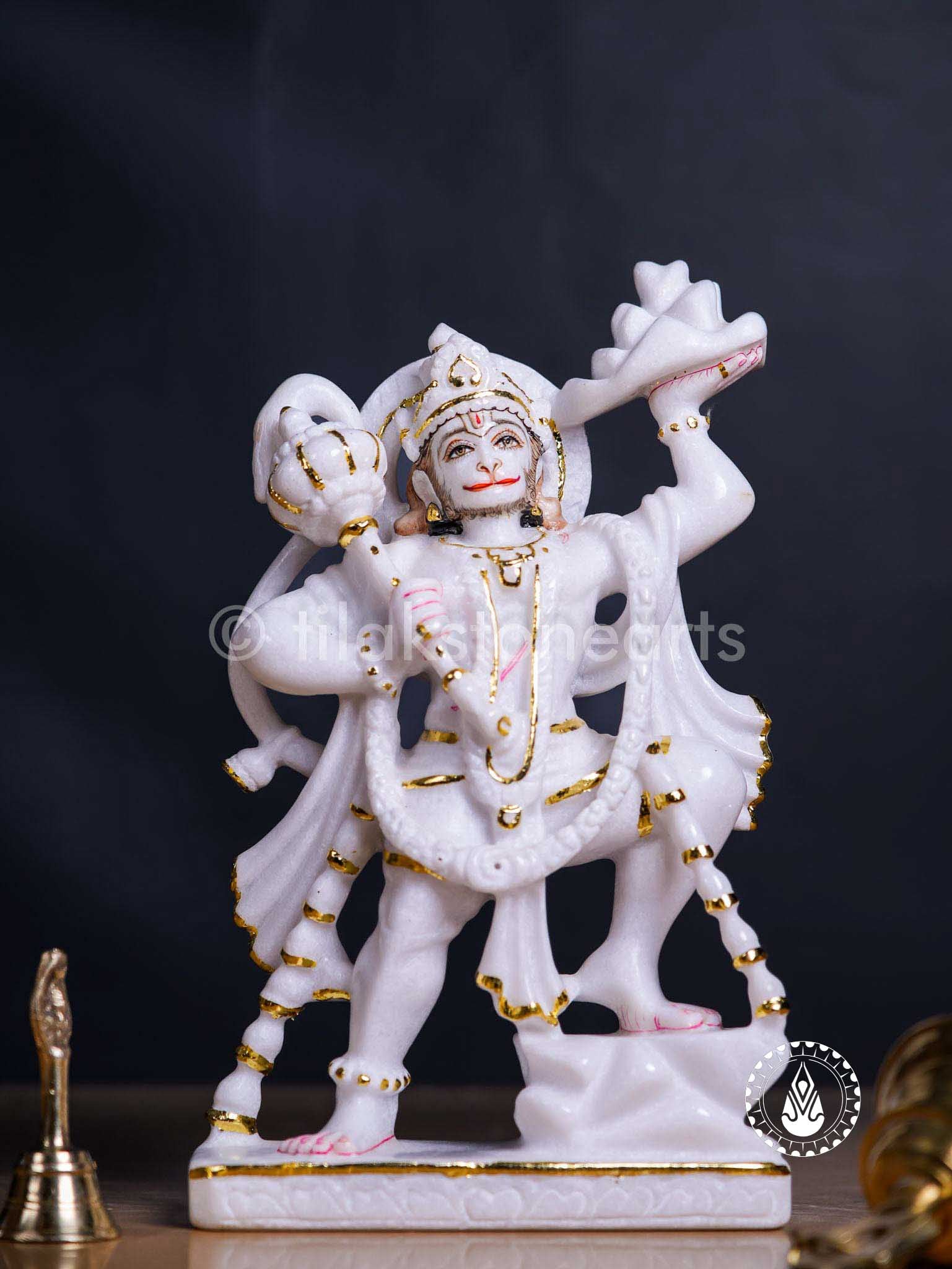 Hanuman Ji 12" | Swiss White (Imported)