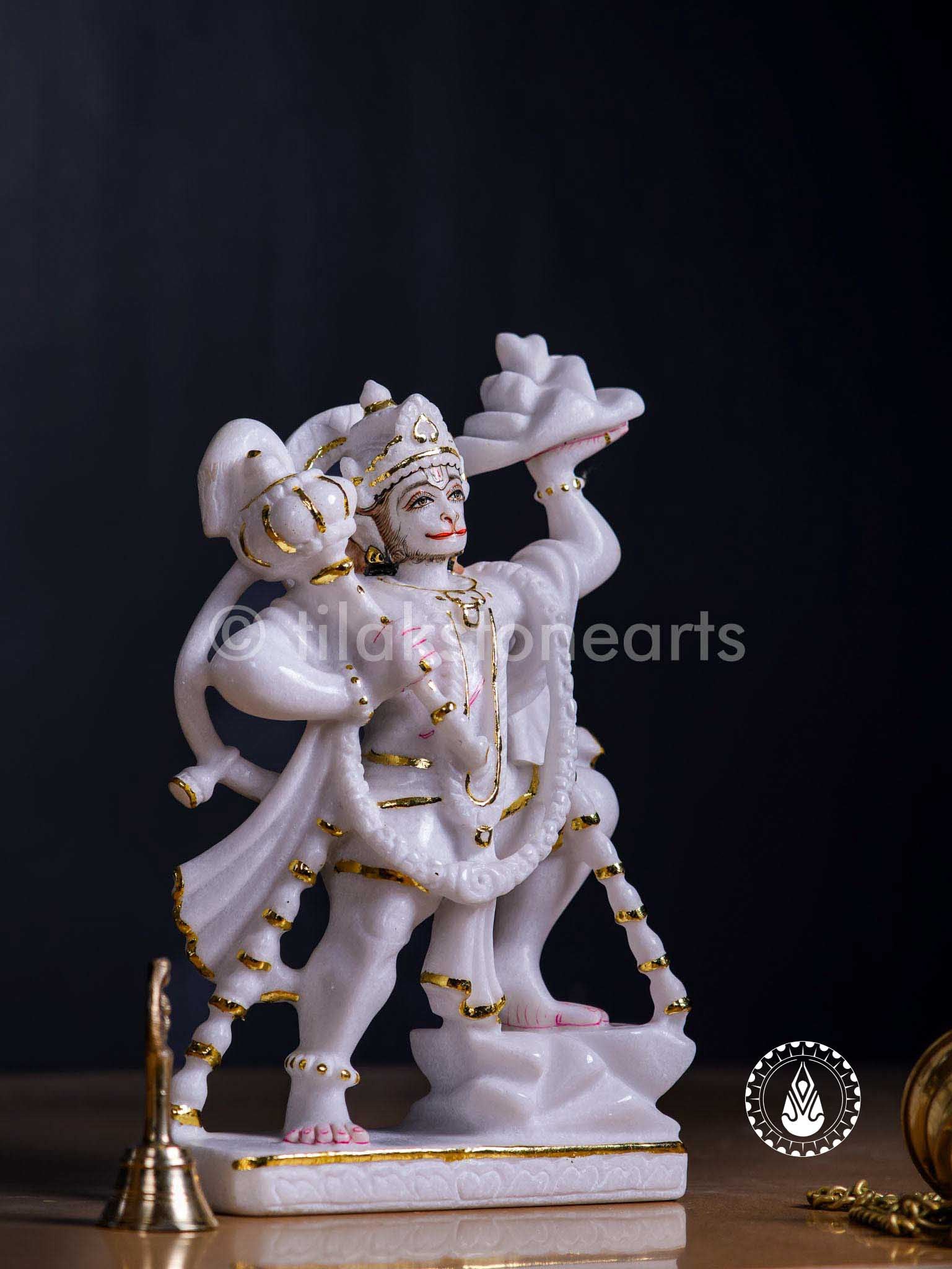 Hanuman Ji 12" | Swiss White (Imported)