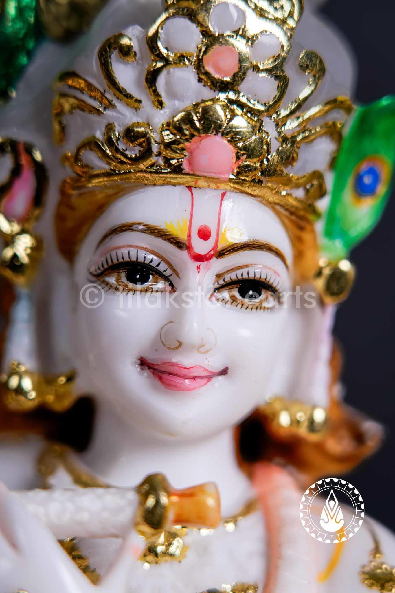Radha Krishna Jugal Jodi 18" | Cultured Marble