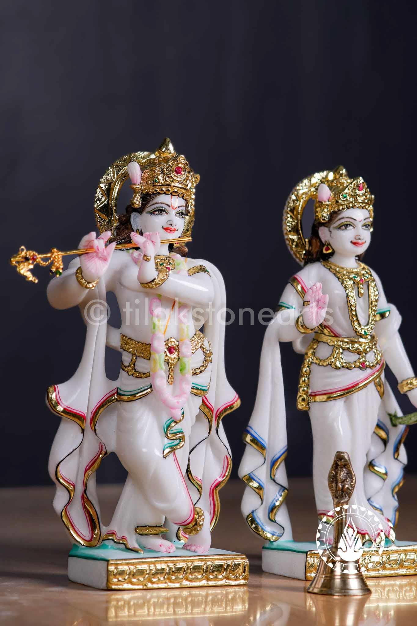 Radha Krishna 12" | Swiss White (Imported)