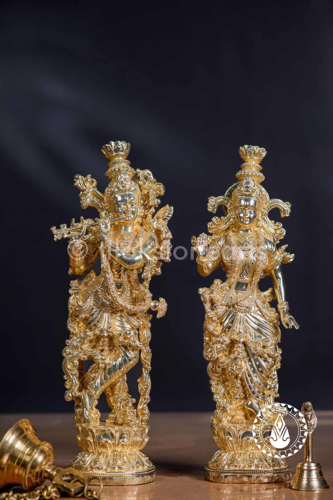 Radha Krishna 15" | Cultured Marble