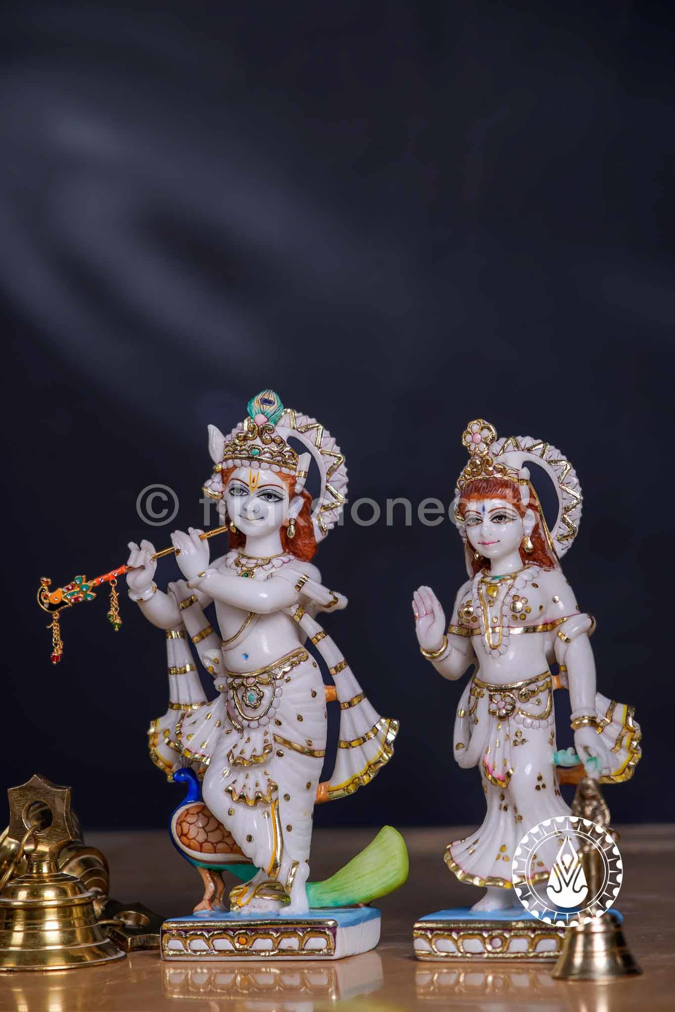 Radha Krishna 11" | Swiss White (Imported)