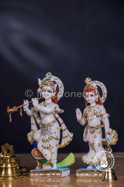 Radha Krishna 11" | Swiss White (Imported)