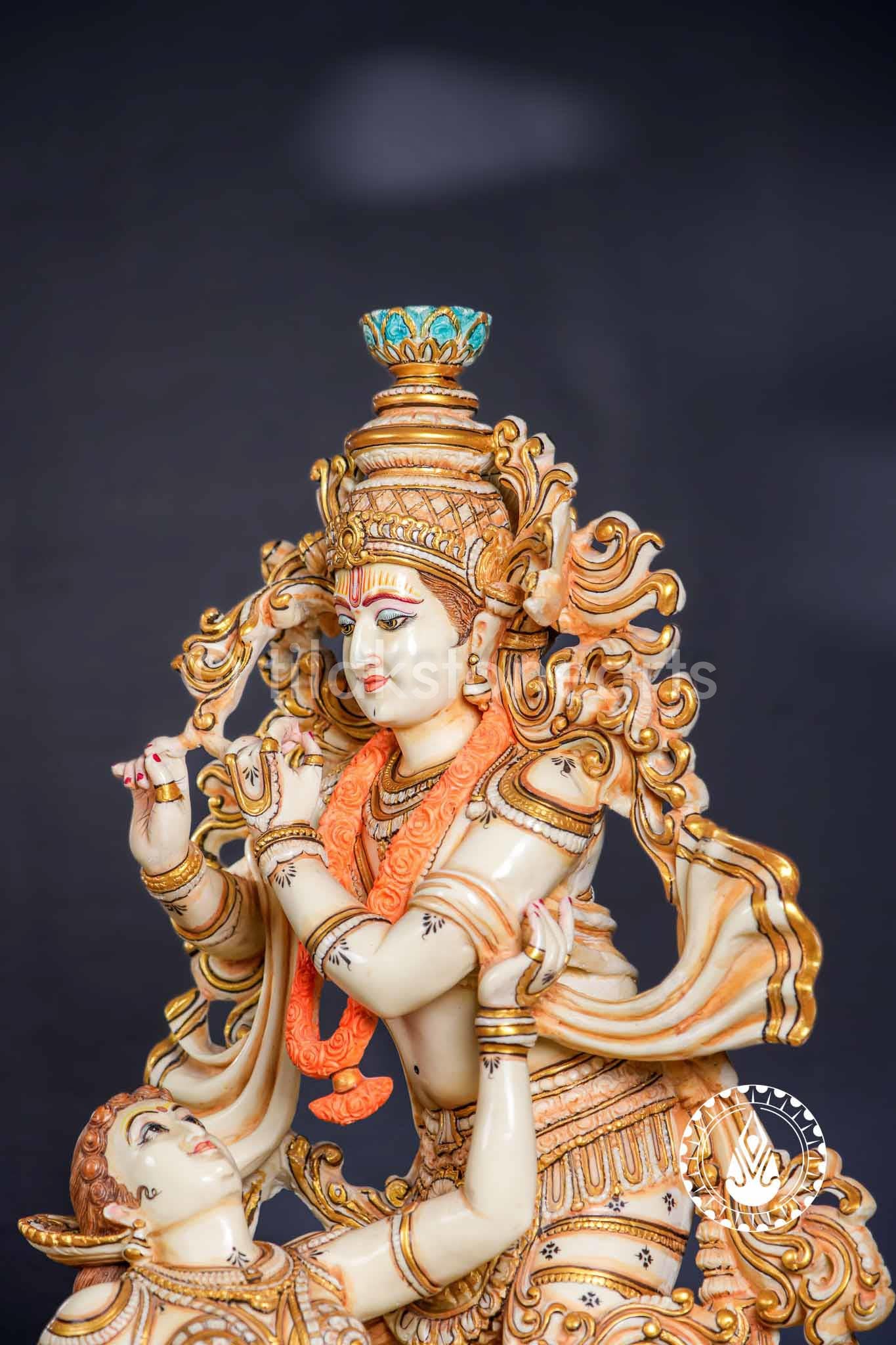 Radha Krishna Leela 28" | Cultured Marble