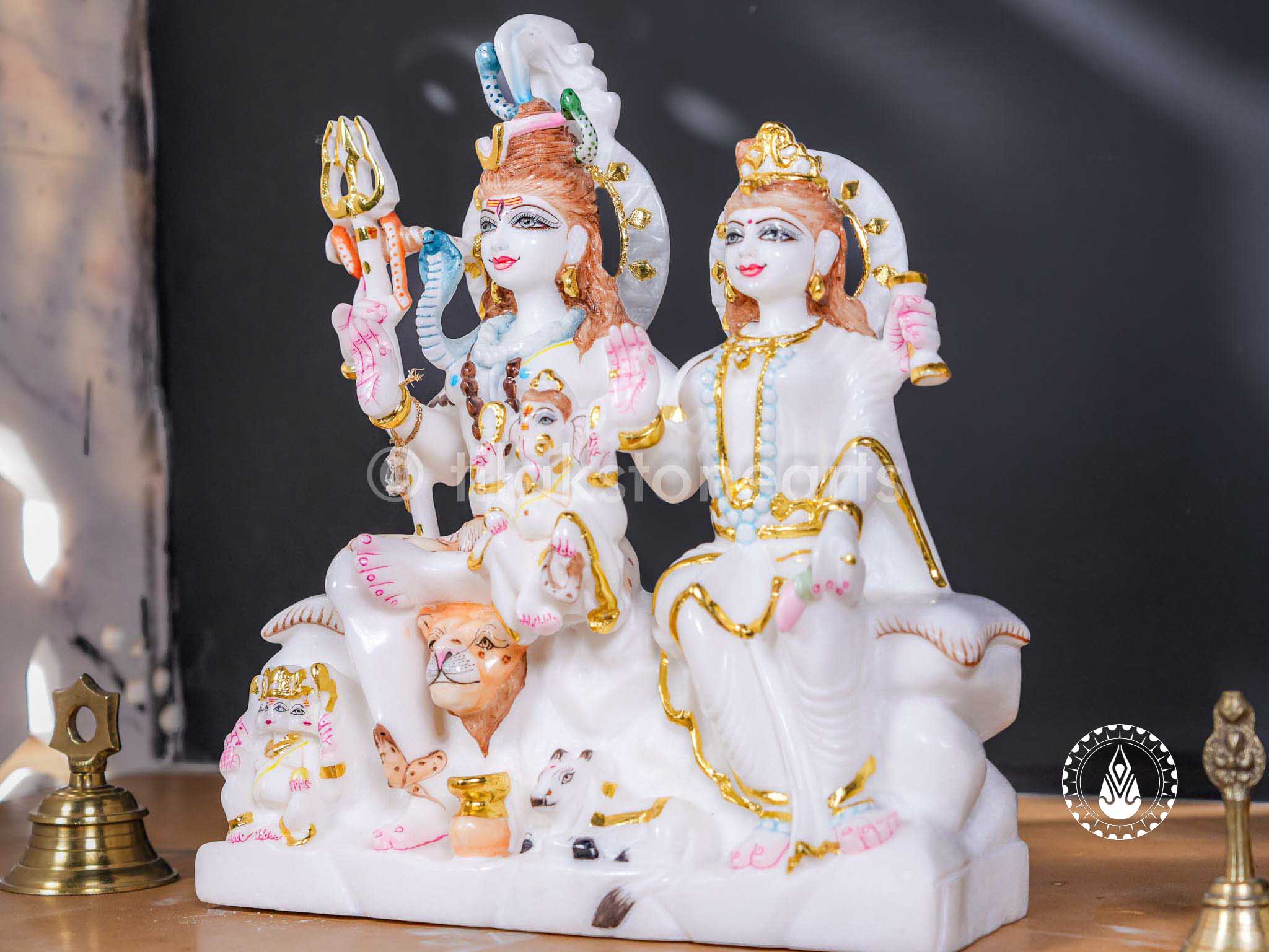 Shiv Parivar 15" | Swiss White(Imported)