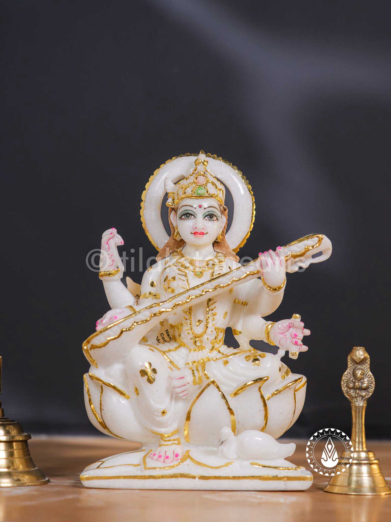 Saraswati Maa 9" | Swiss White (Imported)
