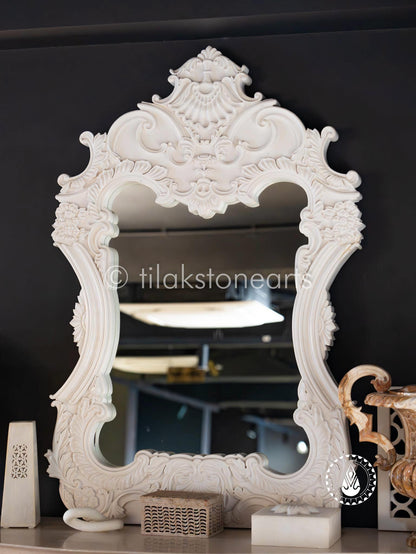 Timeless Thasos Mirror 43" | Swiss White (Imported)