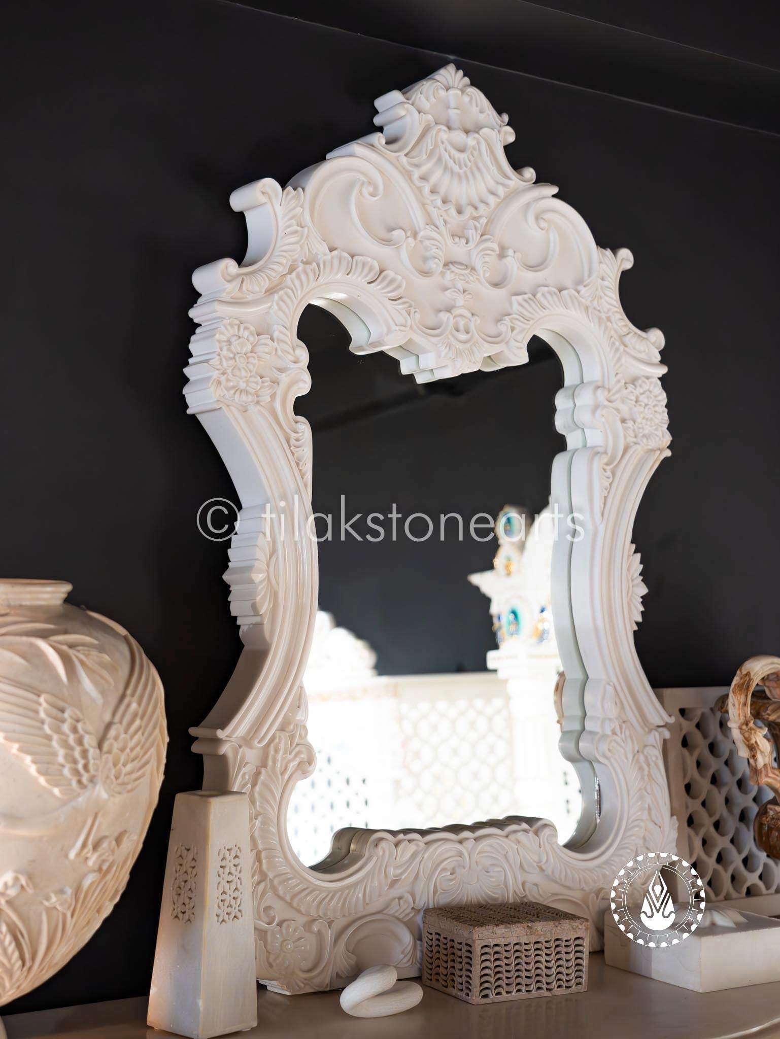 Timeless Thasos Mirror 43" | Swiss White (Imported)