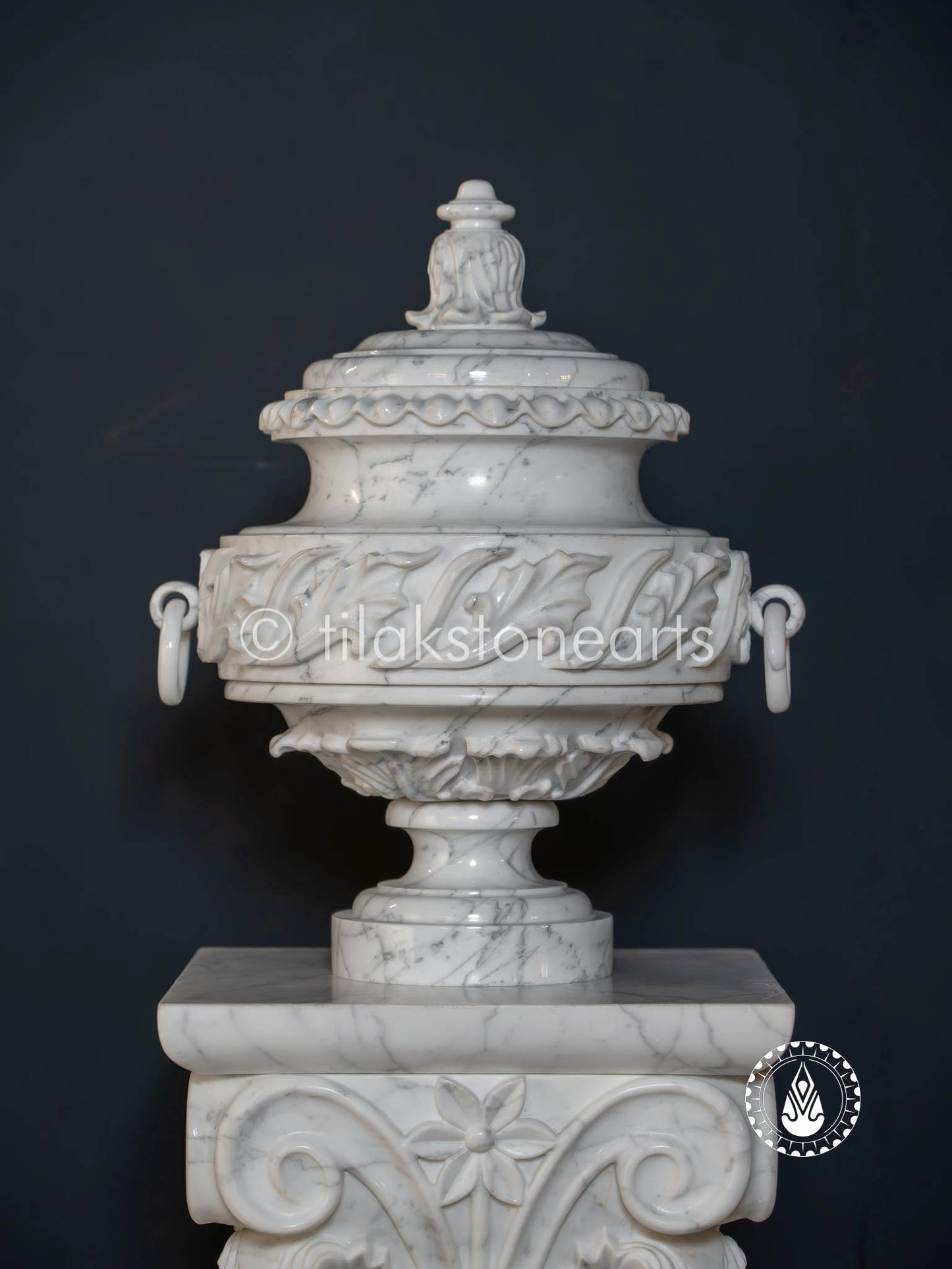 Moonlight Marmo Pot 18" | Satvario