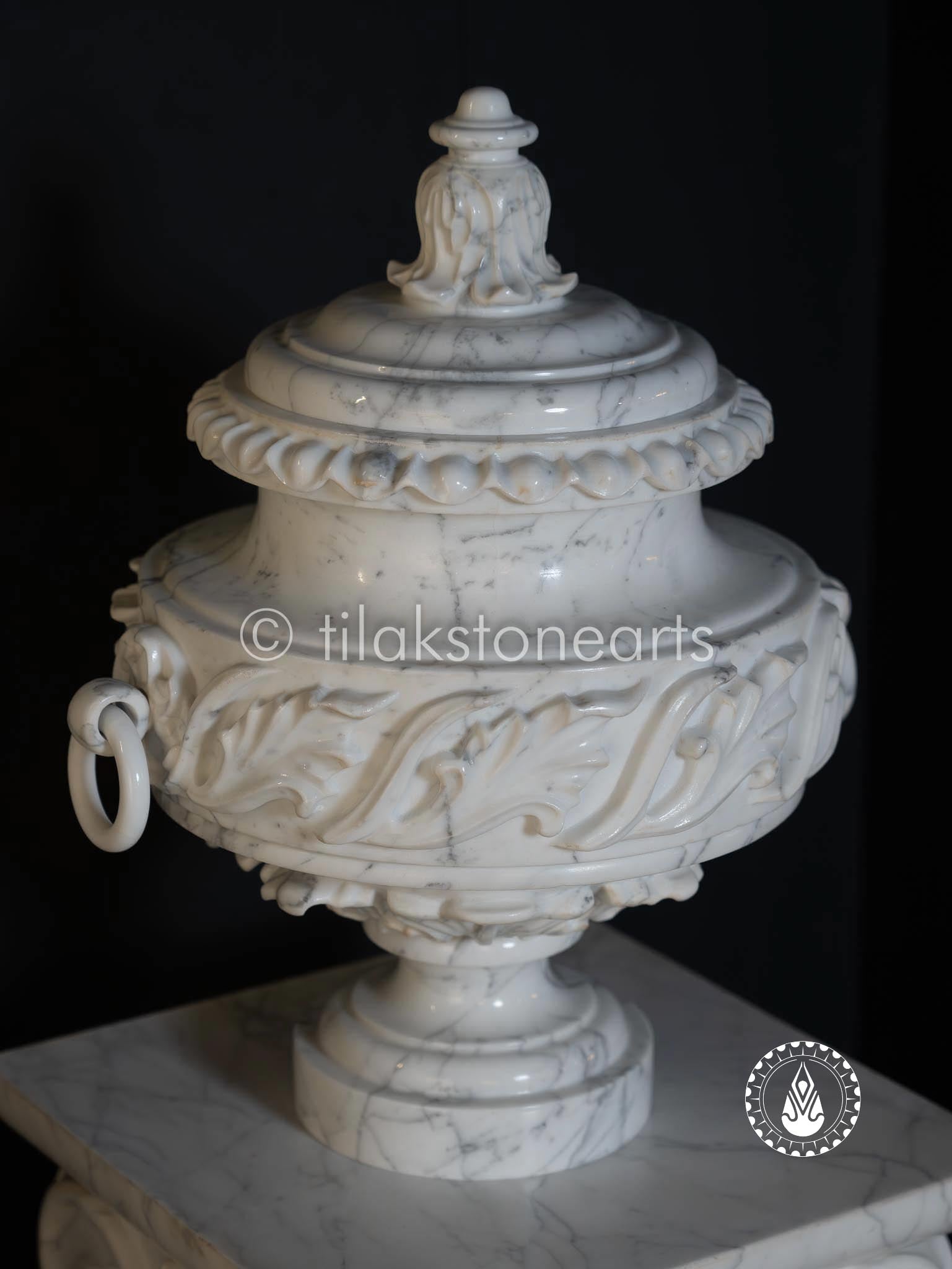 Moonlight Marmo Pot 18" | Satvario