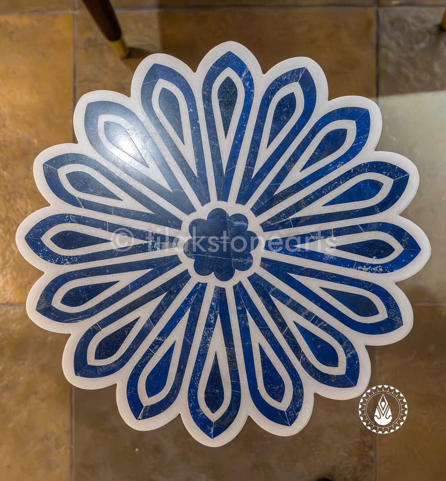 Side Table 26" | Inlay Stone