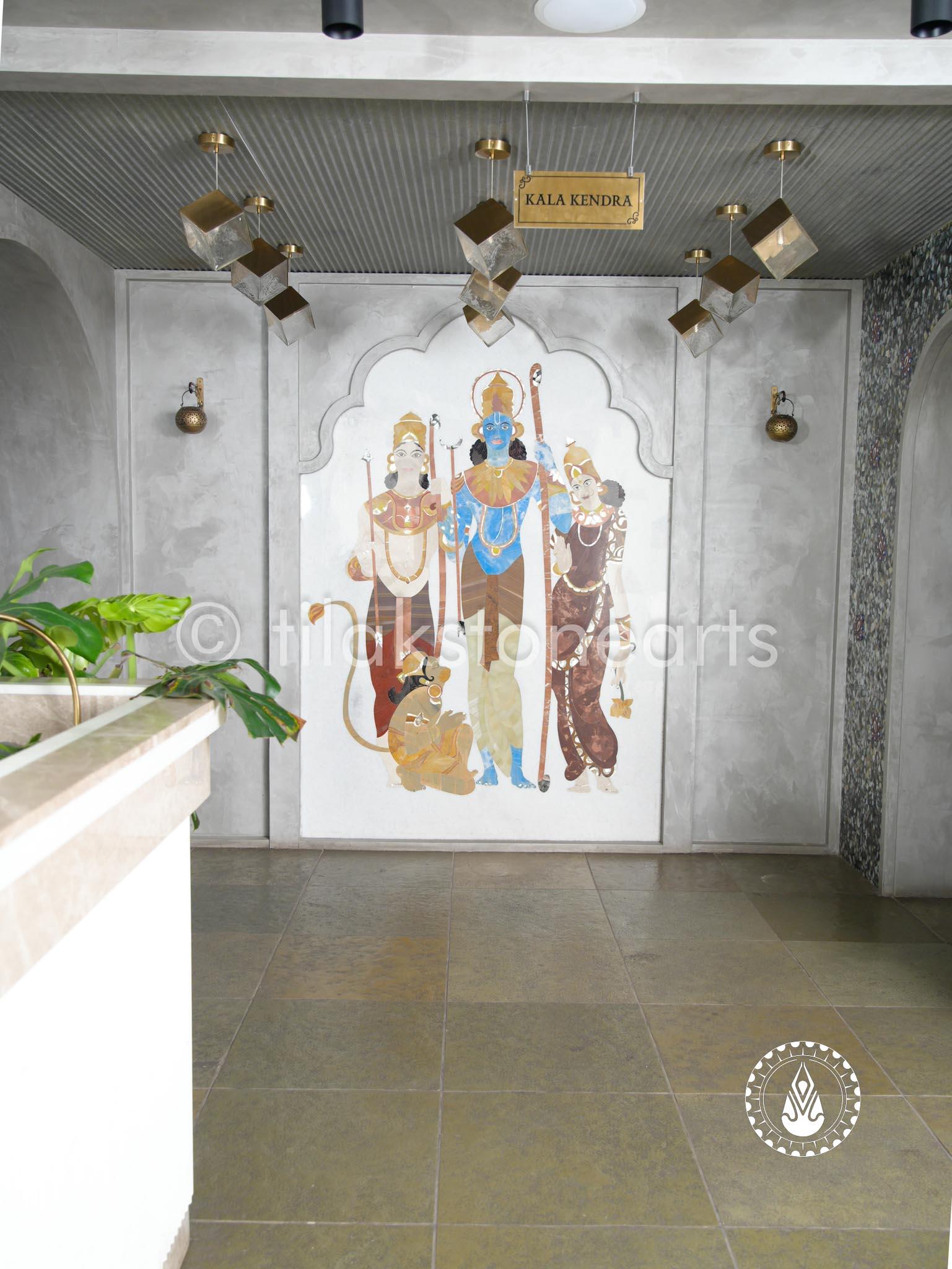 The Panel Of Orchha 92" | Inlay Stones