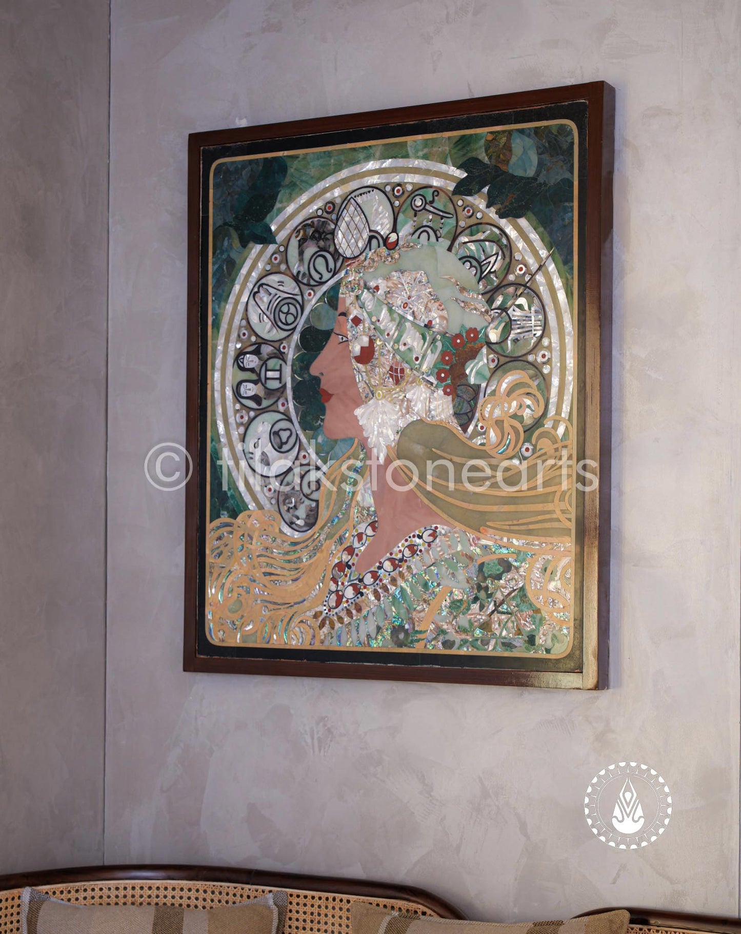 The Tarot Lady 38" | Inlay Stones