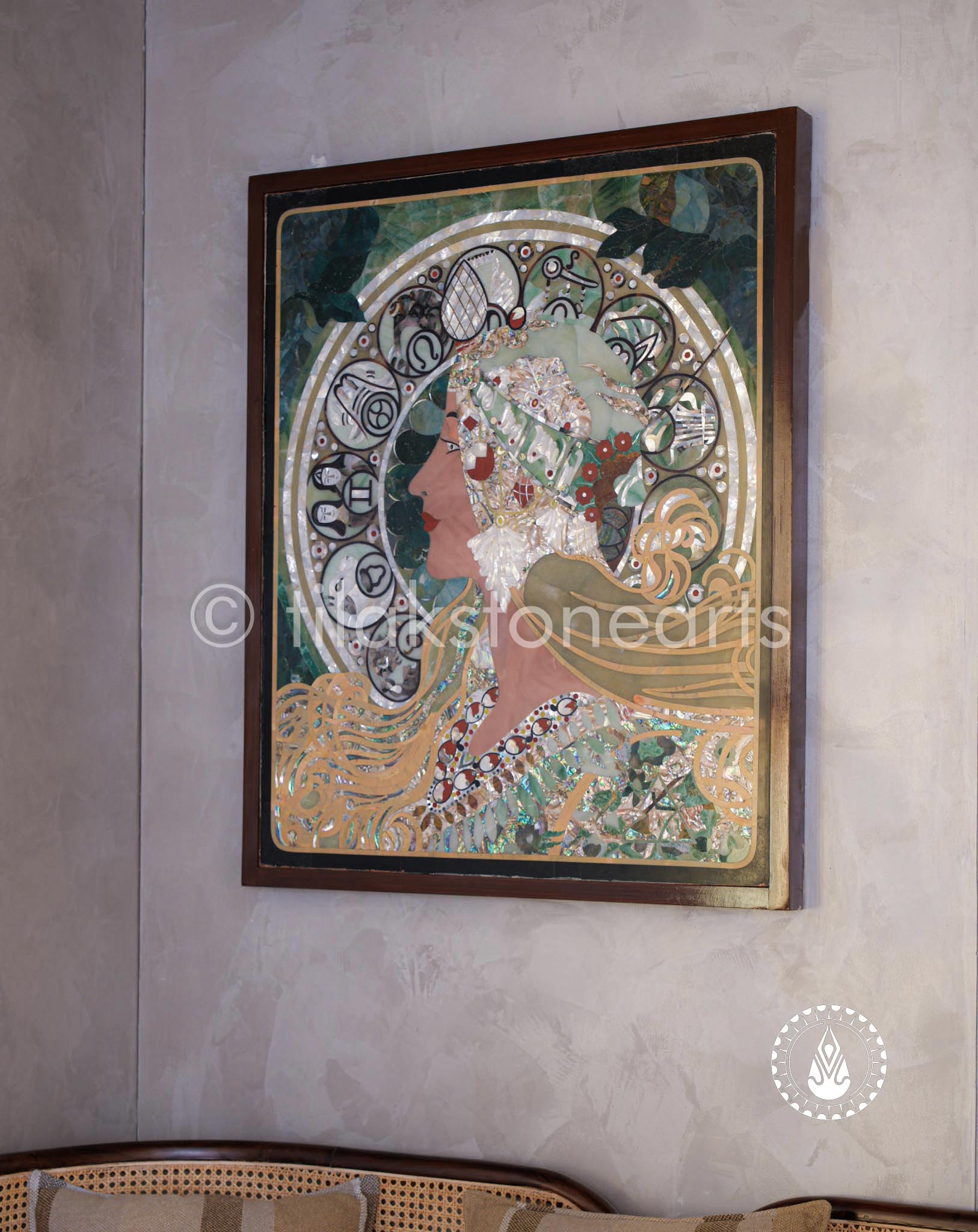 The Tarot Lady 38" | Inlay Stones