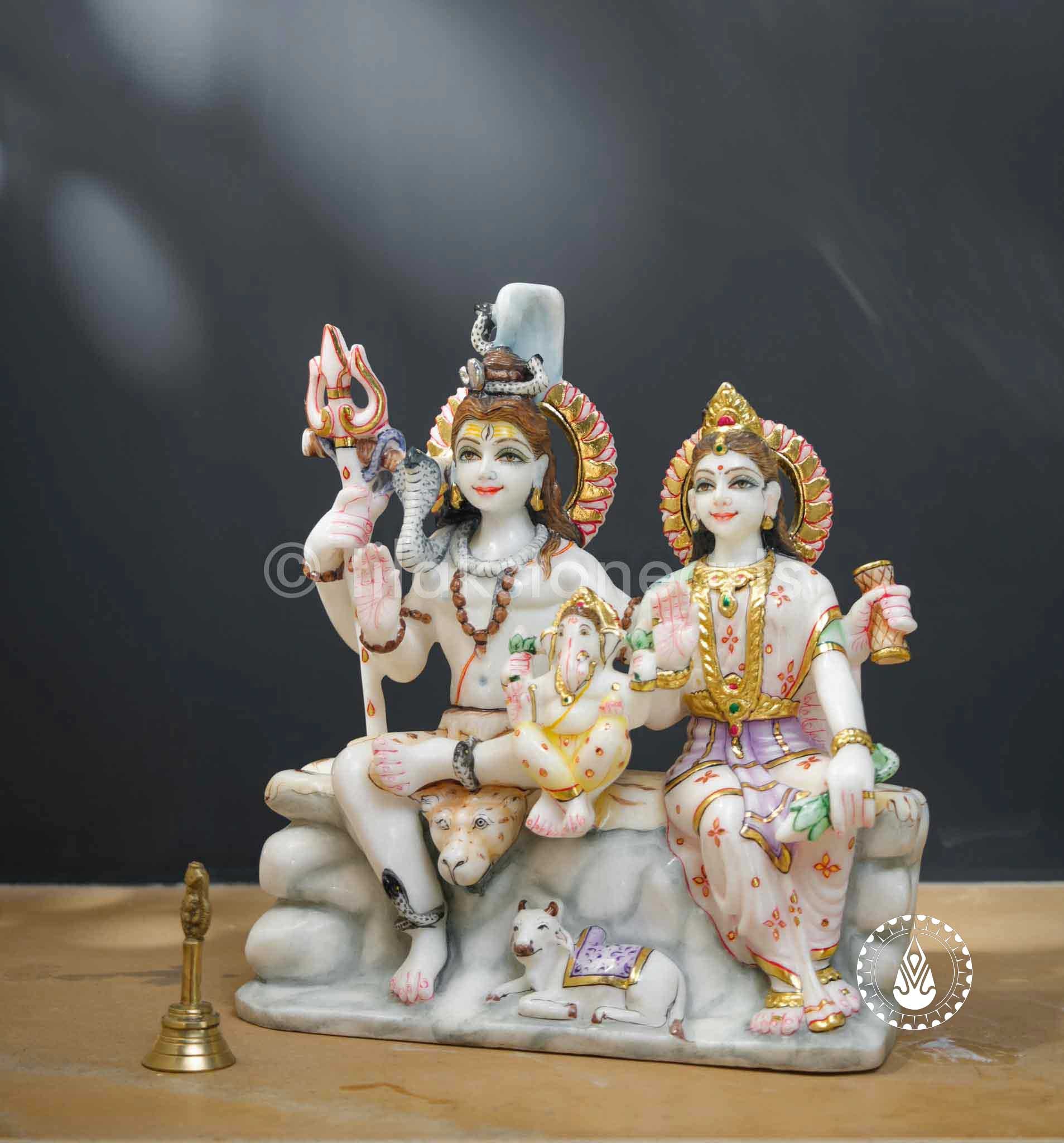Shiv Parivar 15" | Swiss White(Imported)