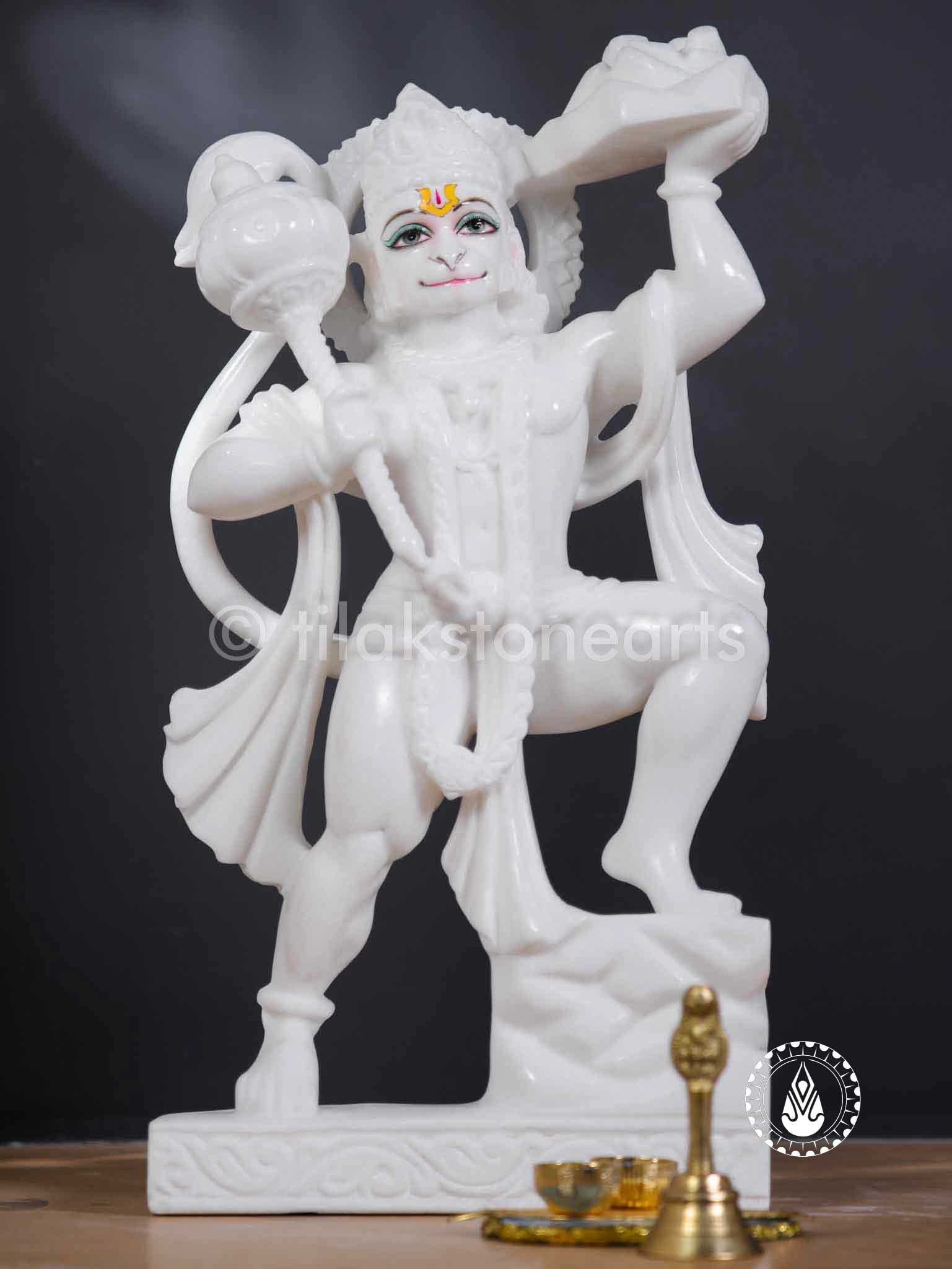 Hanuman JI 18" | Swiss White (Imported)