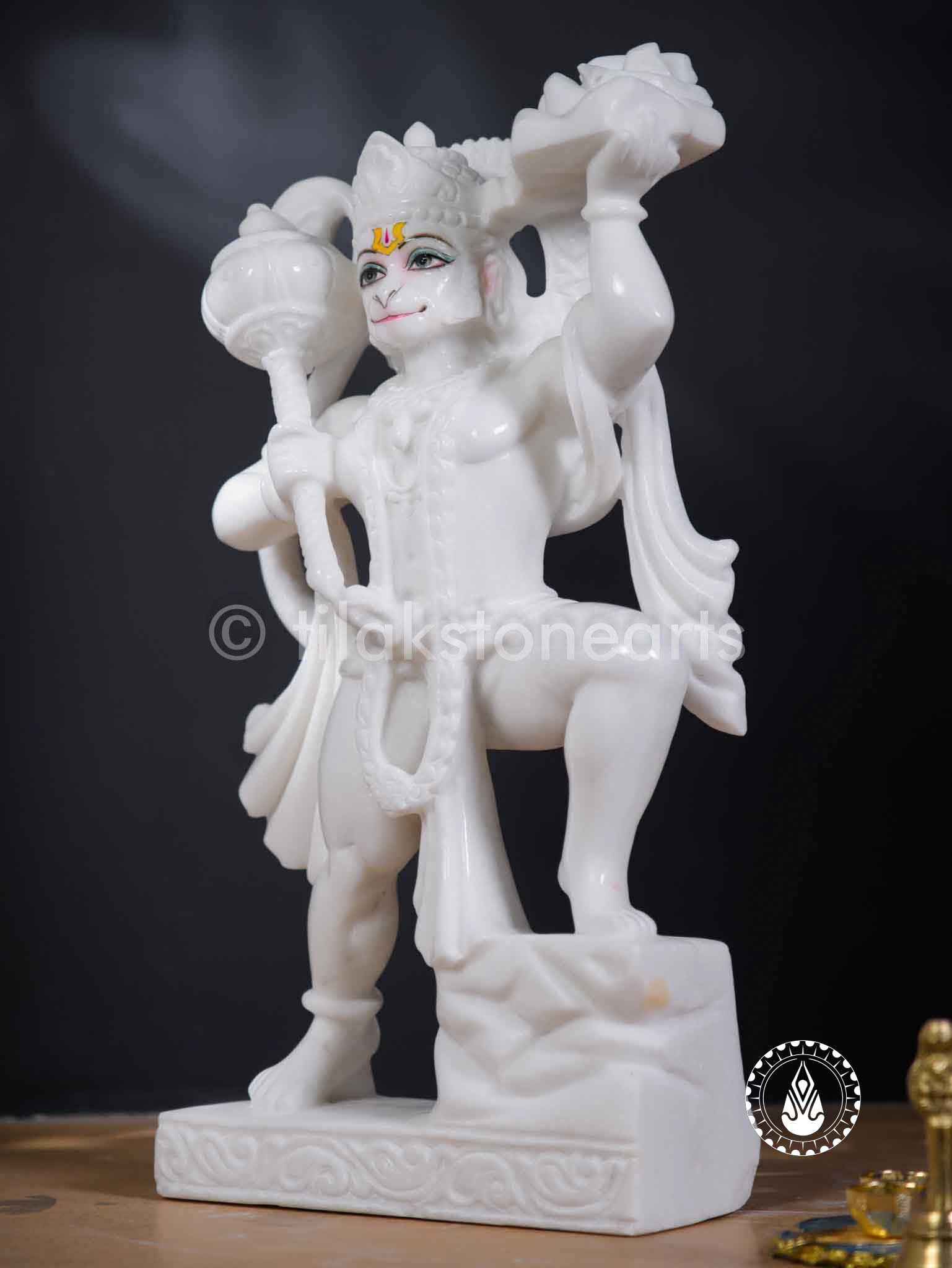 Hanuman JI 18" | Swiss White (Imported)
