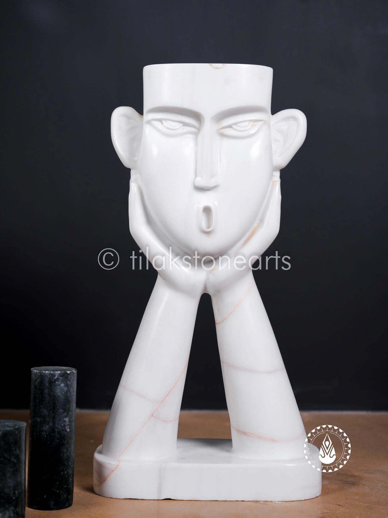The Celestial Face 16" | White Spider