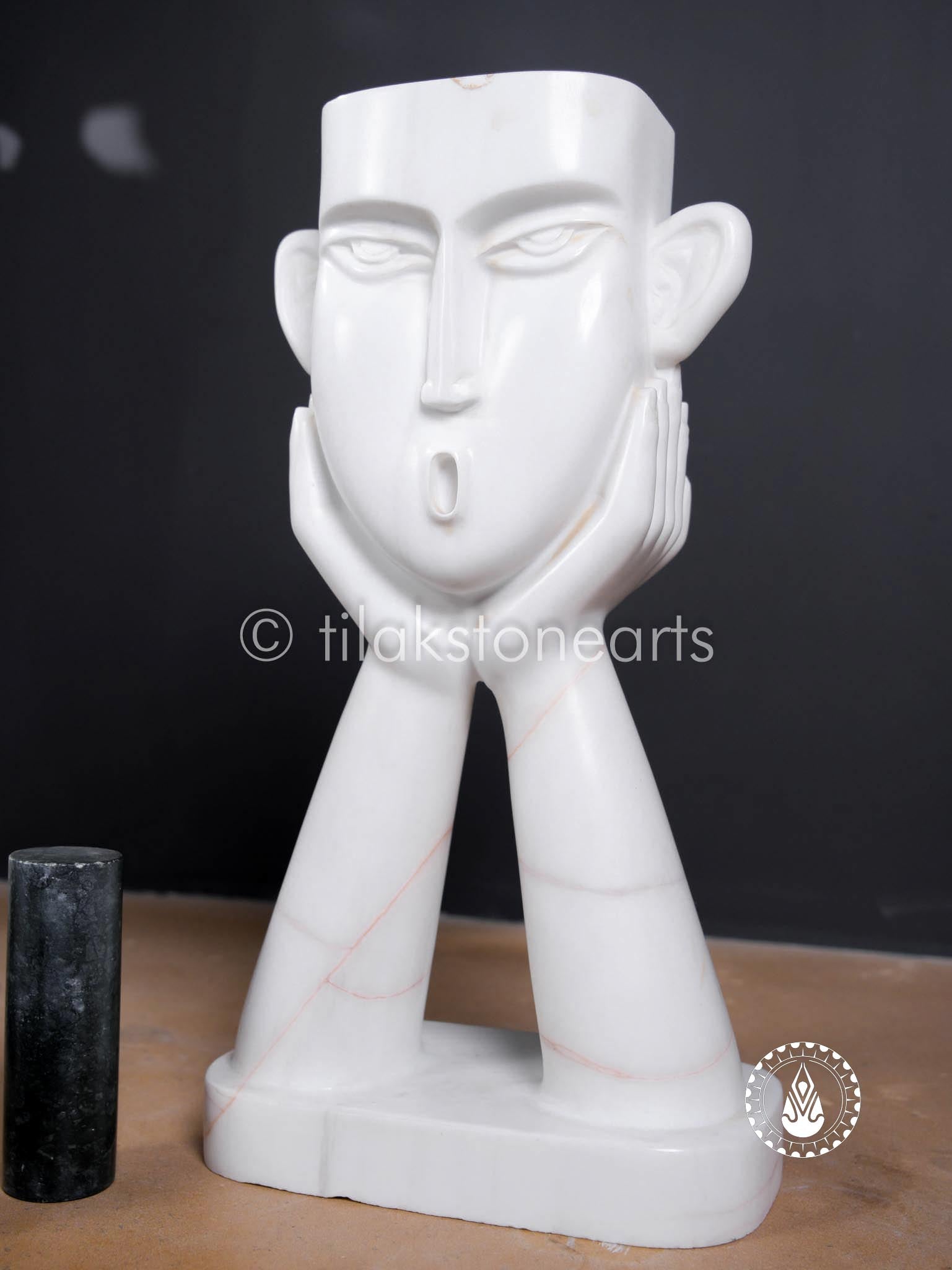 The Celestial Face 16" | White Spider