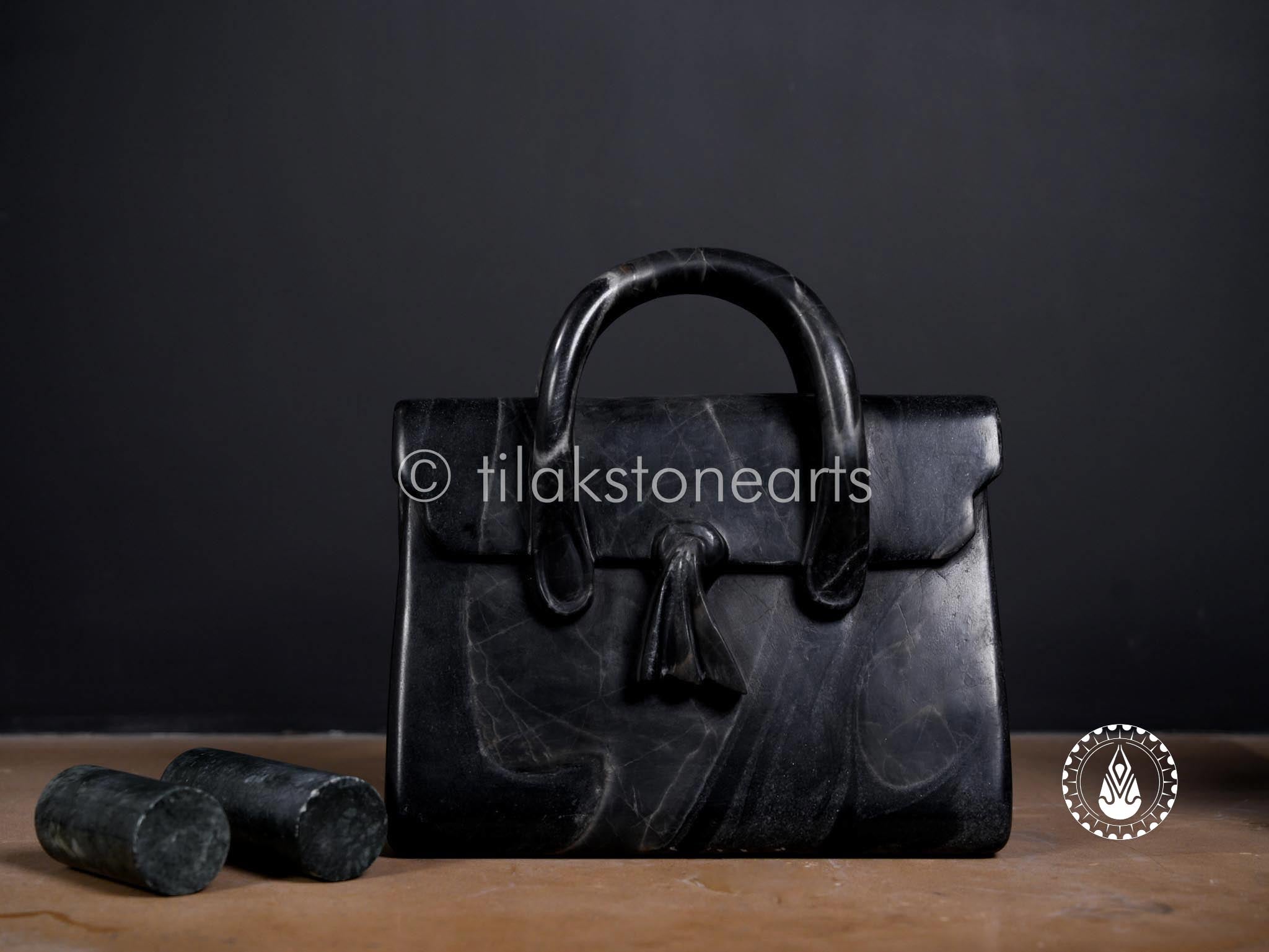 Shadowstone Clutch 10" | Midnight Black Stone