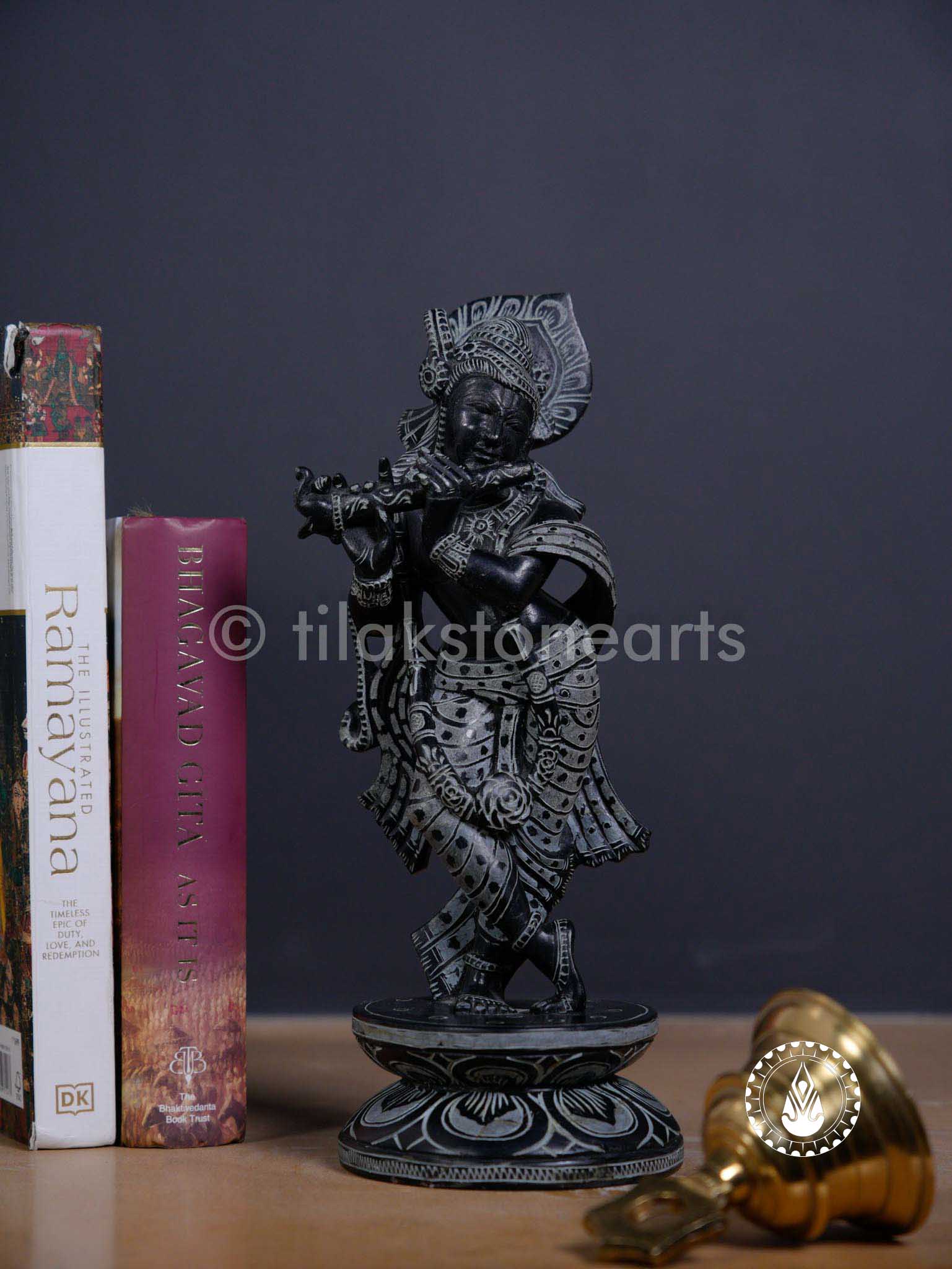 Krishna Ji 12" | Mid Night Black Stone