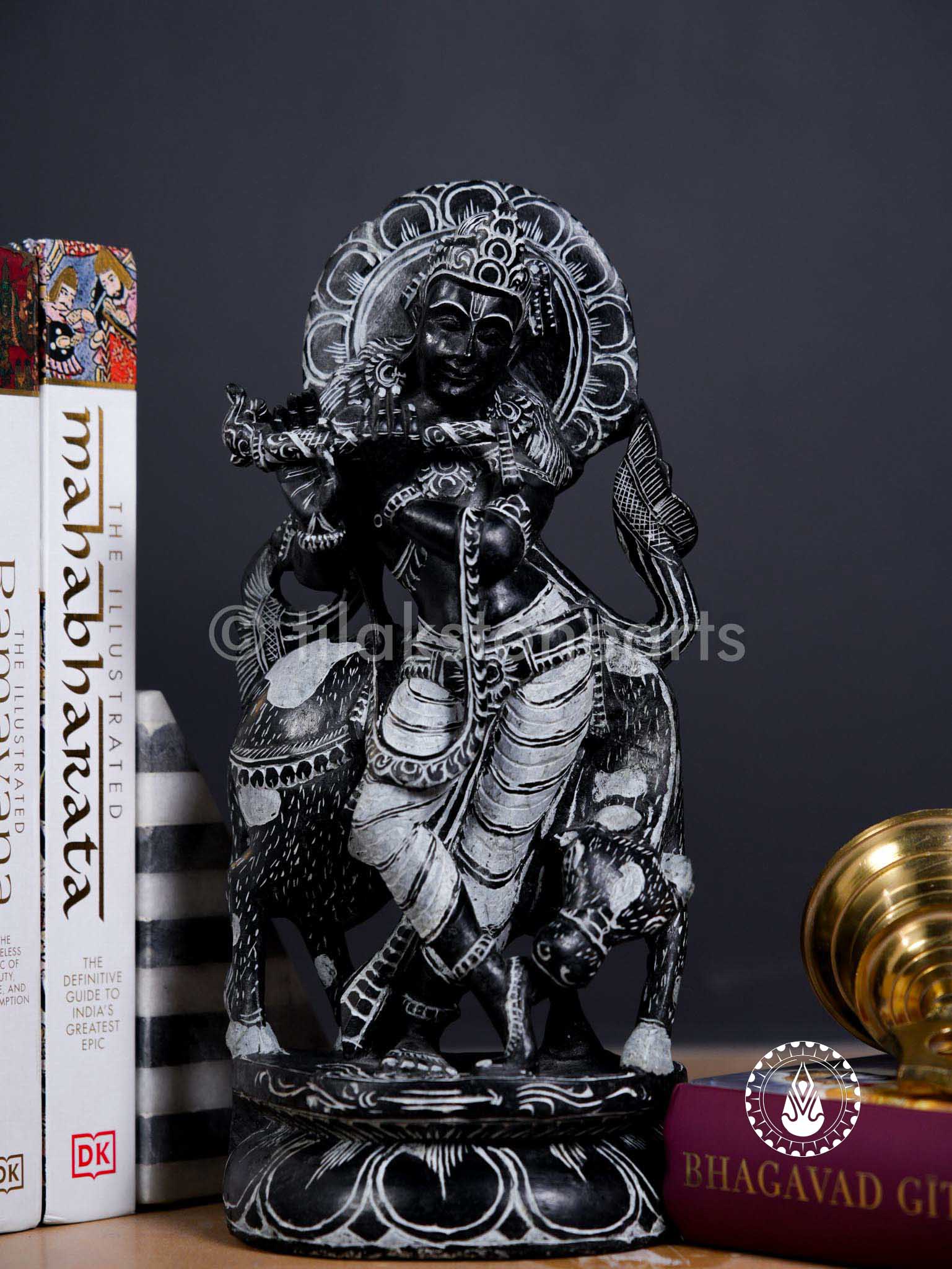 Krishna Ji 12" | Mid Night Black Stone