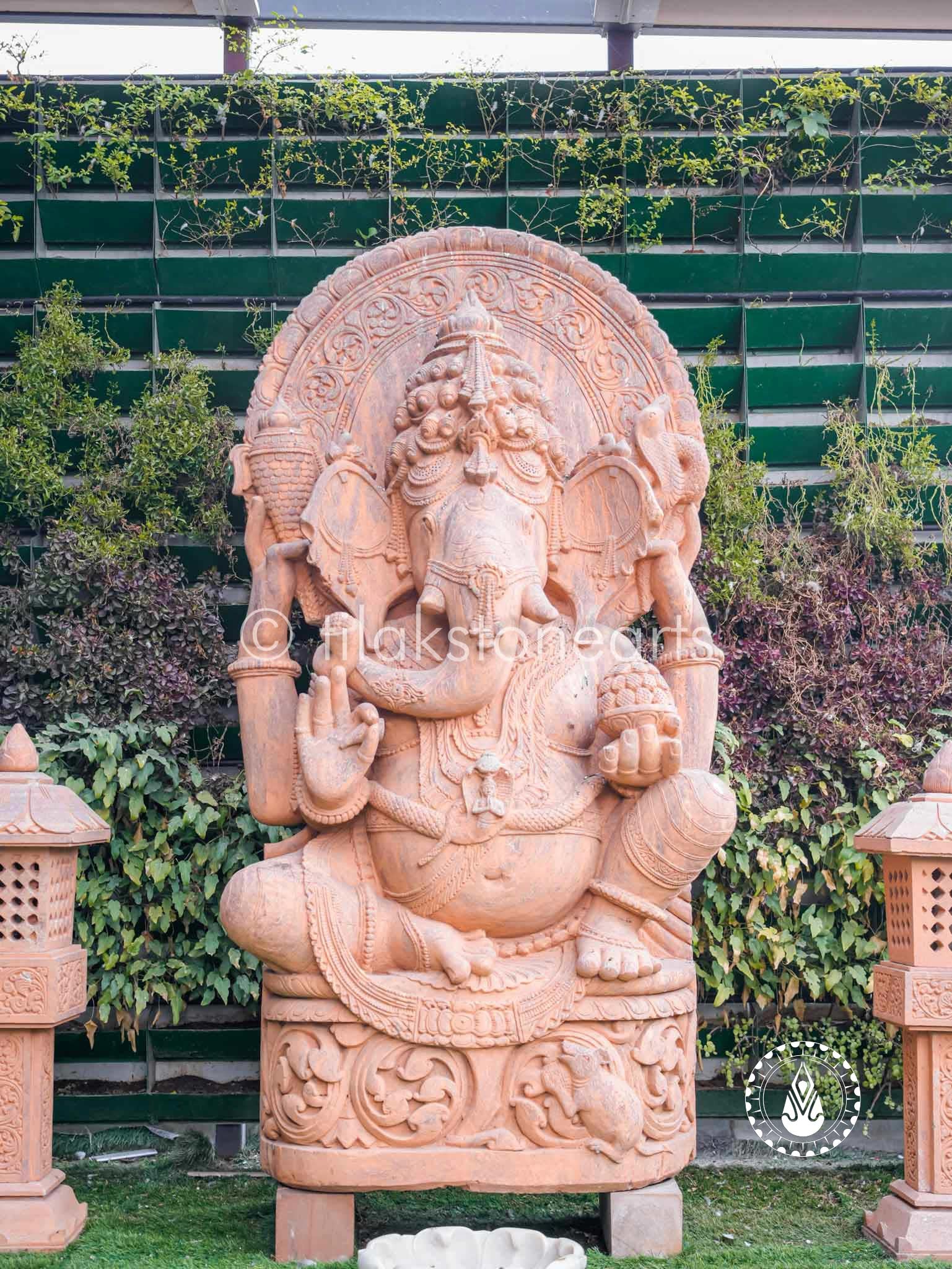 The Grand Ganesha 84" | Red Sandstone