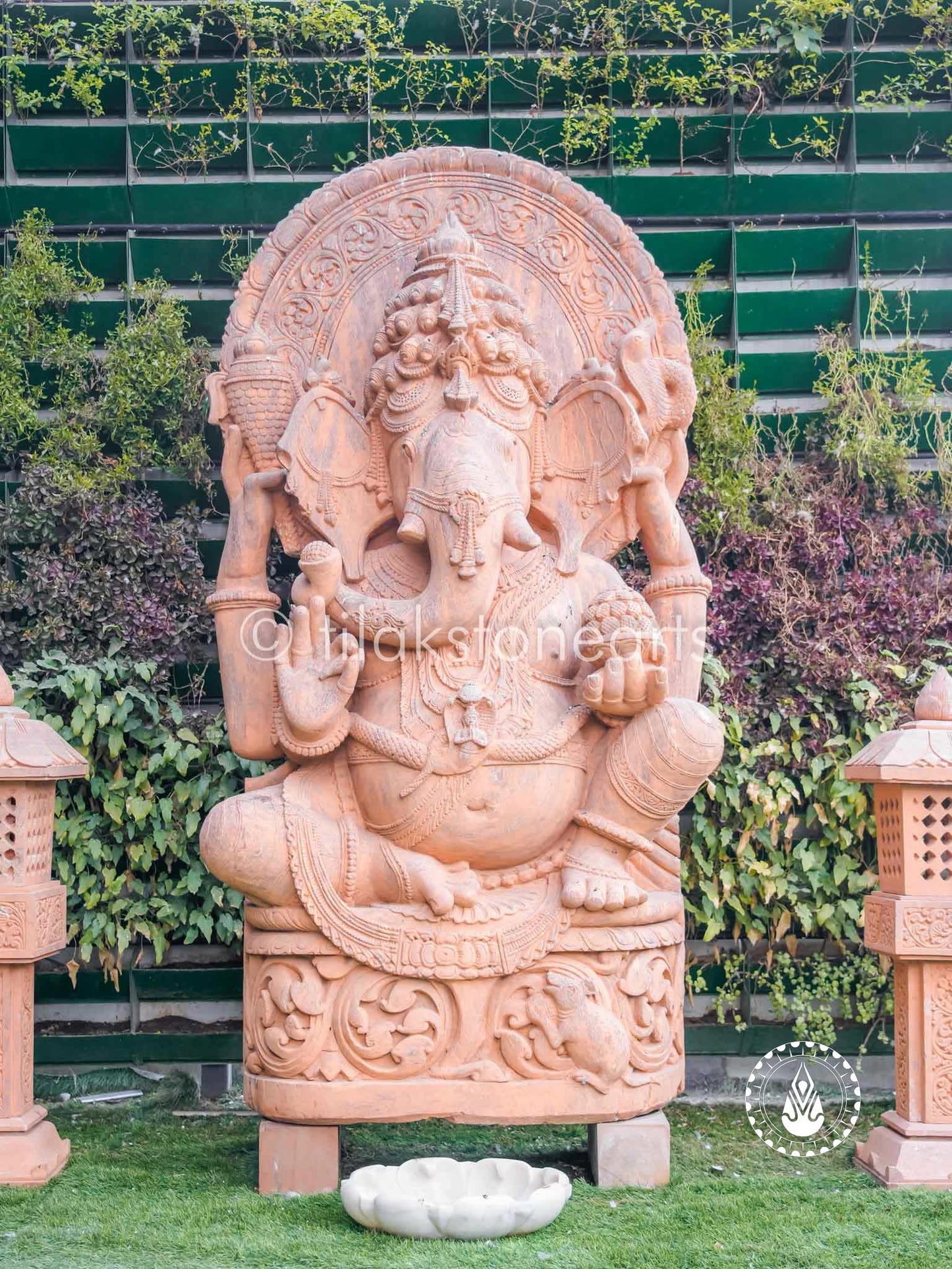 The Grand Ganesha 84" | Red Sandstone