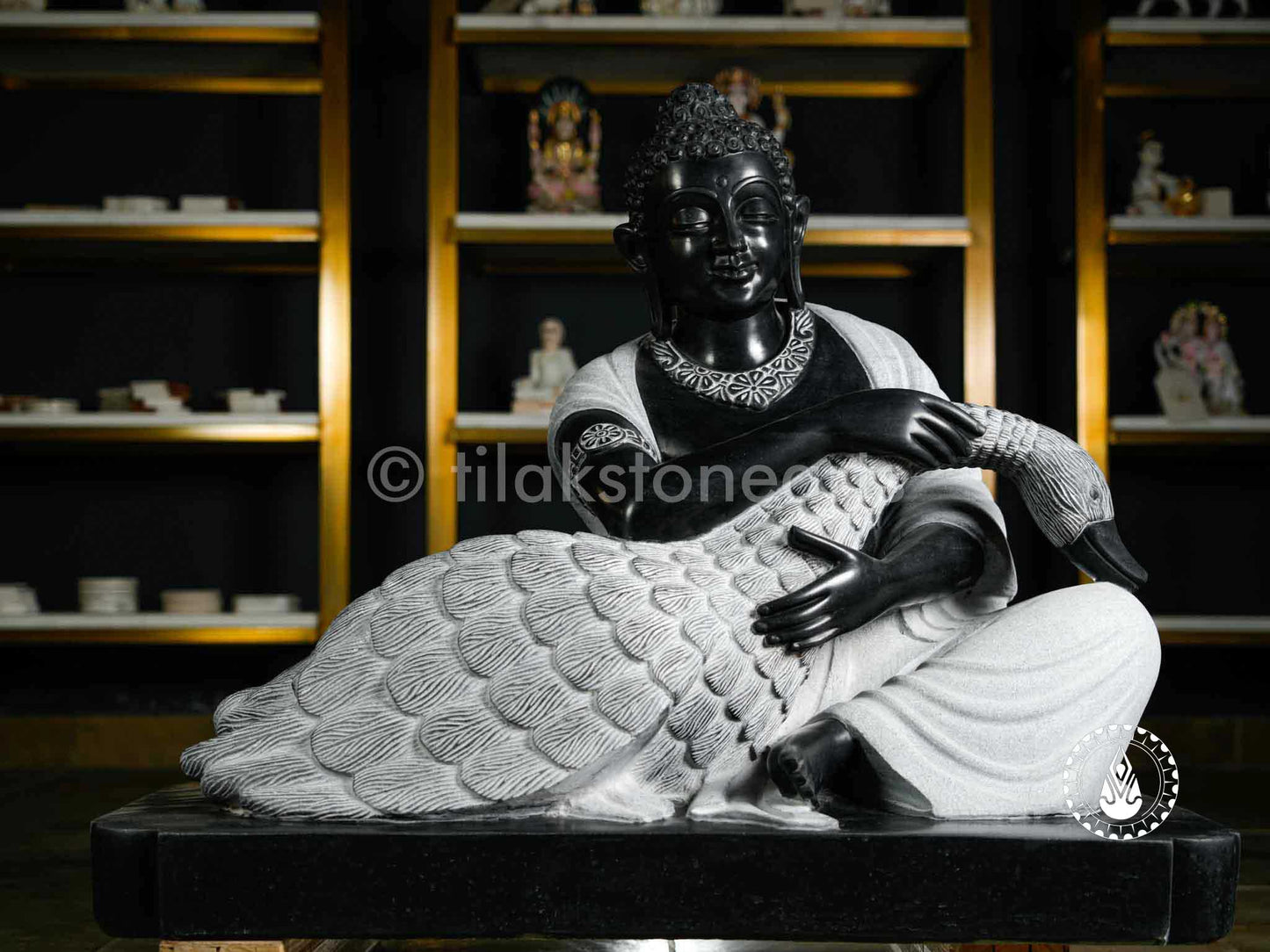 Buddha Ji 28" | Mid Night Black Stone