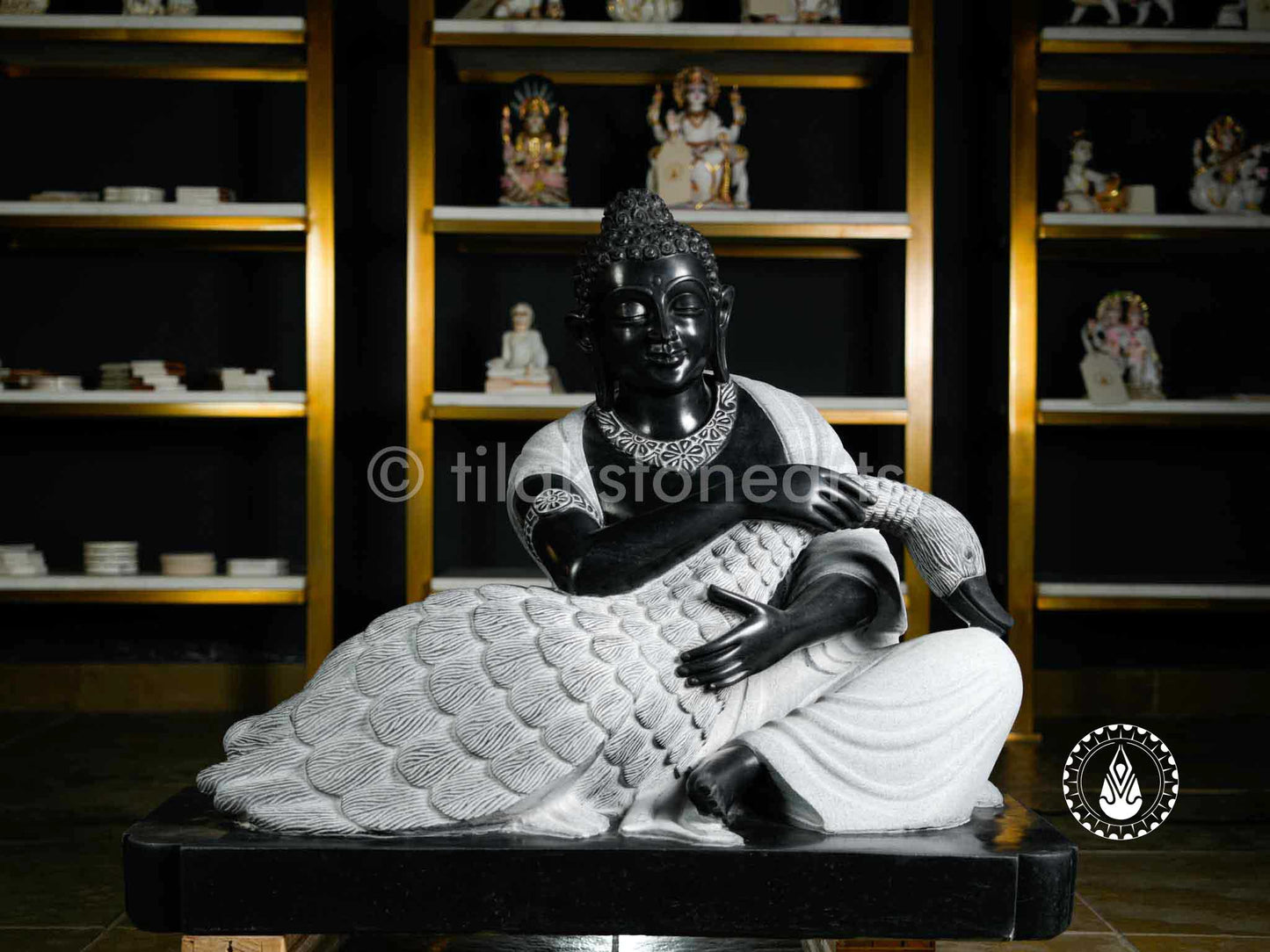 Buddha Ji 28" | Mid Night Black Stone