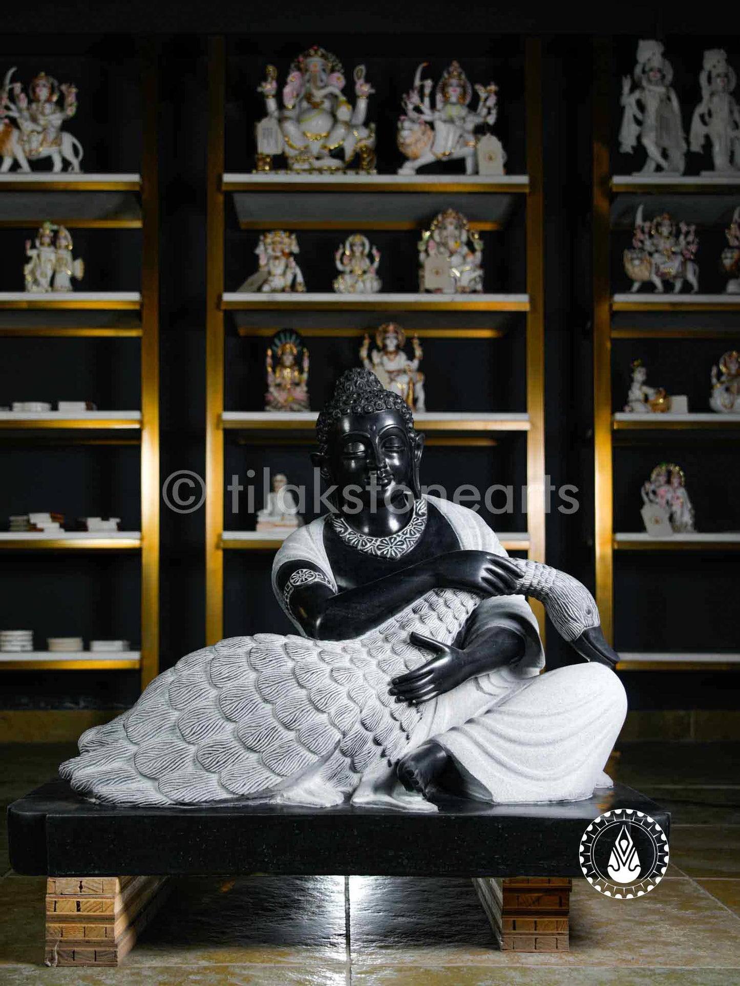 Buddha Ji 28" | Mid Night Black Stone