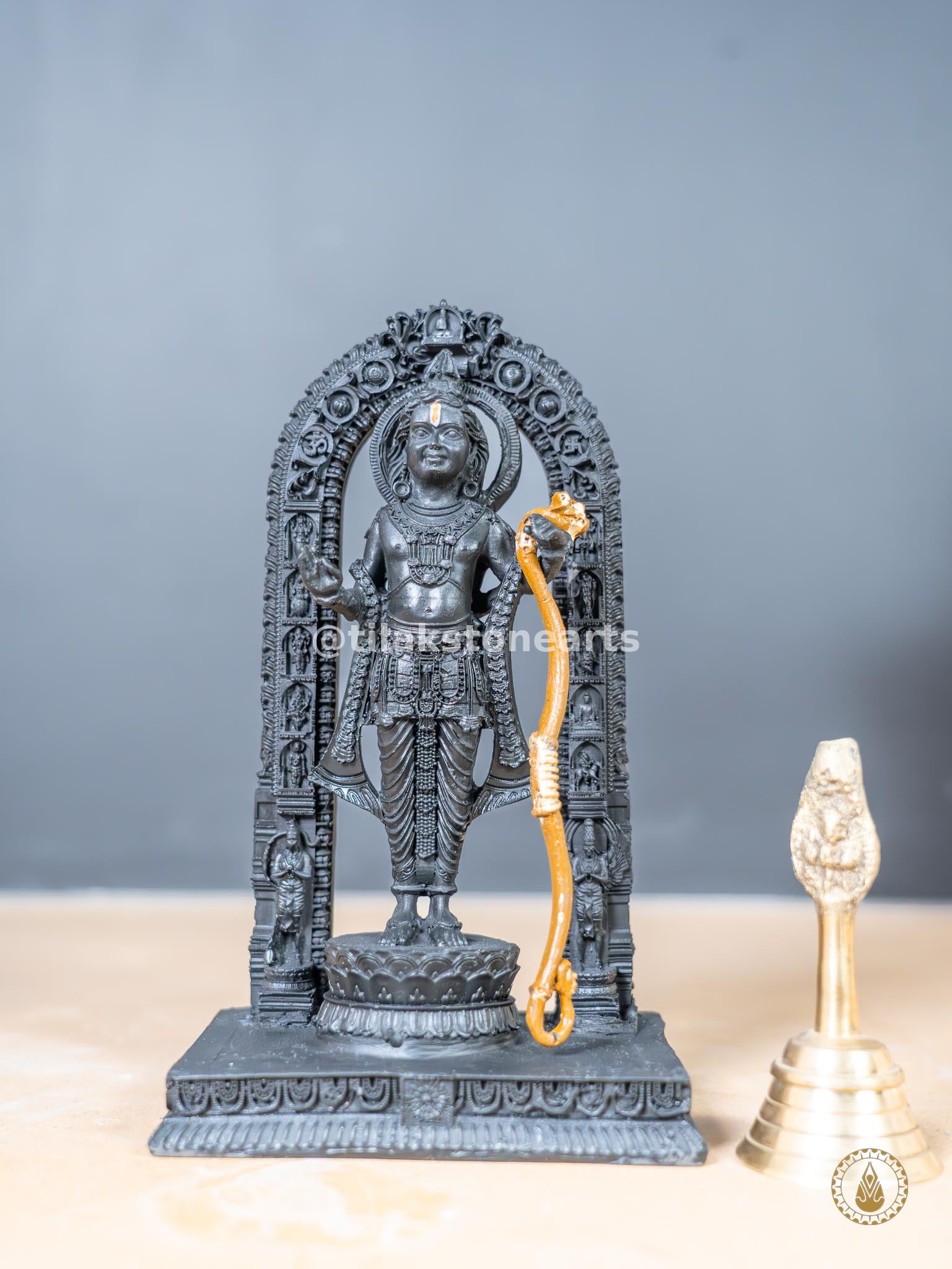 Lord Ram 8” Vietnam Pure Cultured Marble Idol