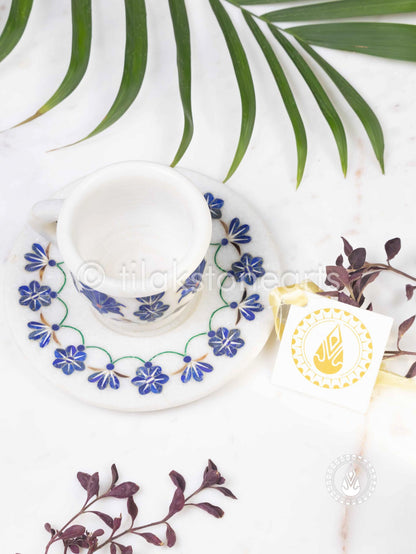 Cup Plate Set 3" | Inlay Stones