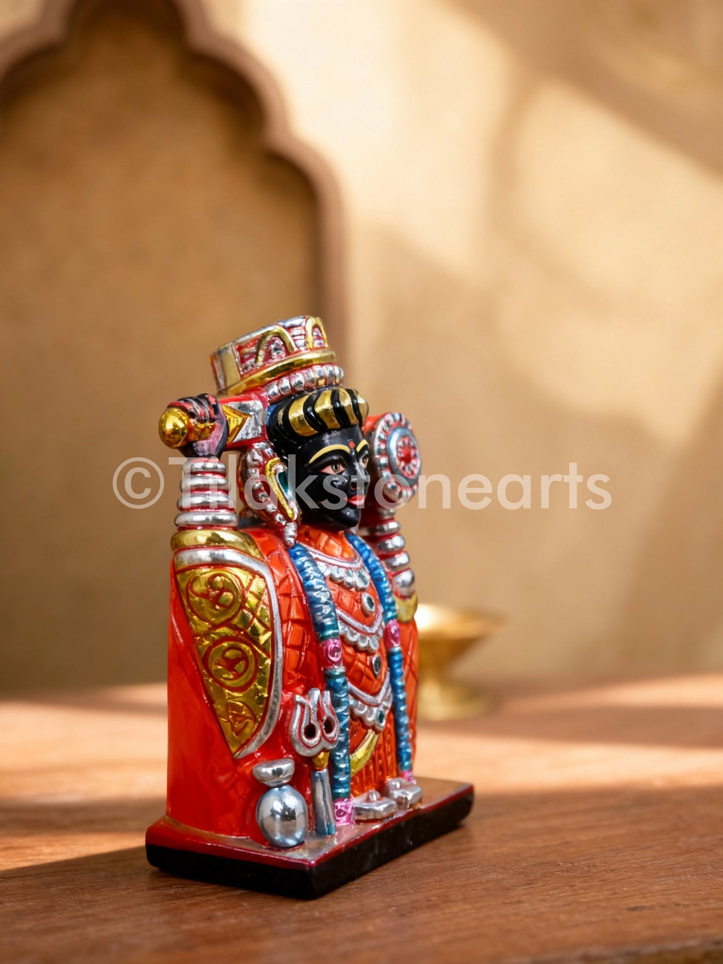 Kali Mata 9" Natural Black Marble Idol