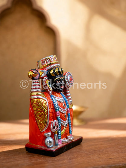 Kali Mata 9" Natural Black Marble Idol