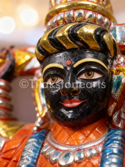 Kali Mata 9" Natural Black Marble Idol