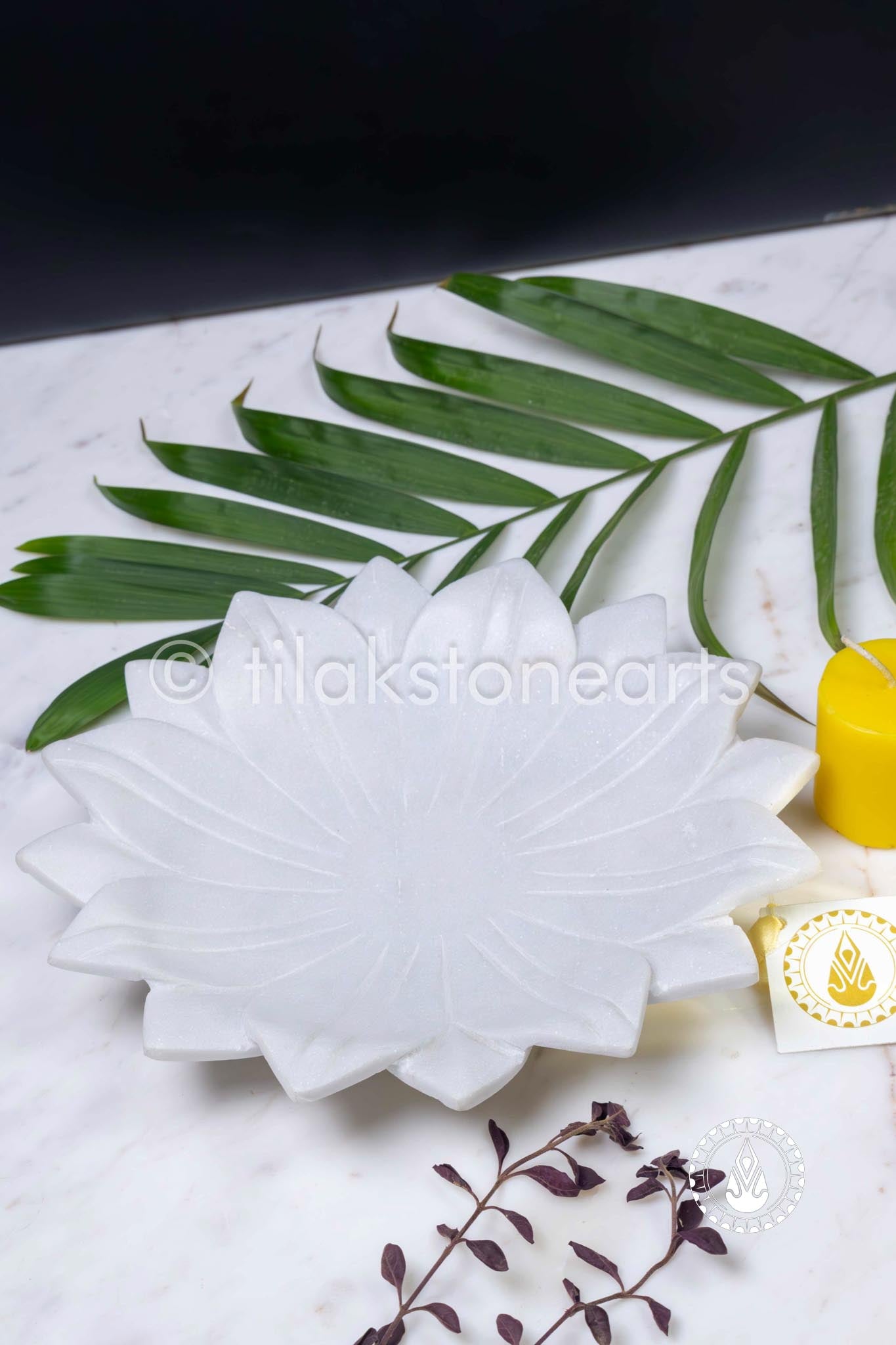 Flower Urli 10" | Indian White