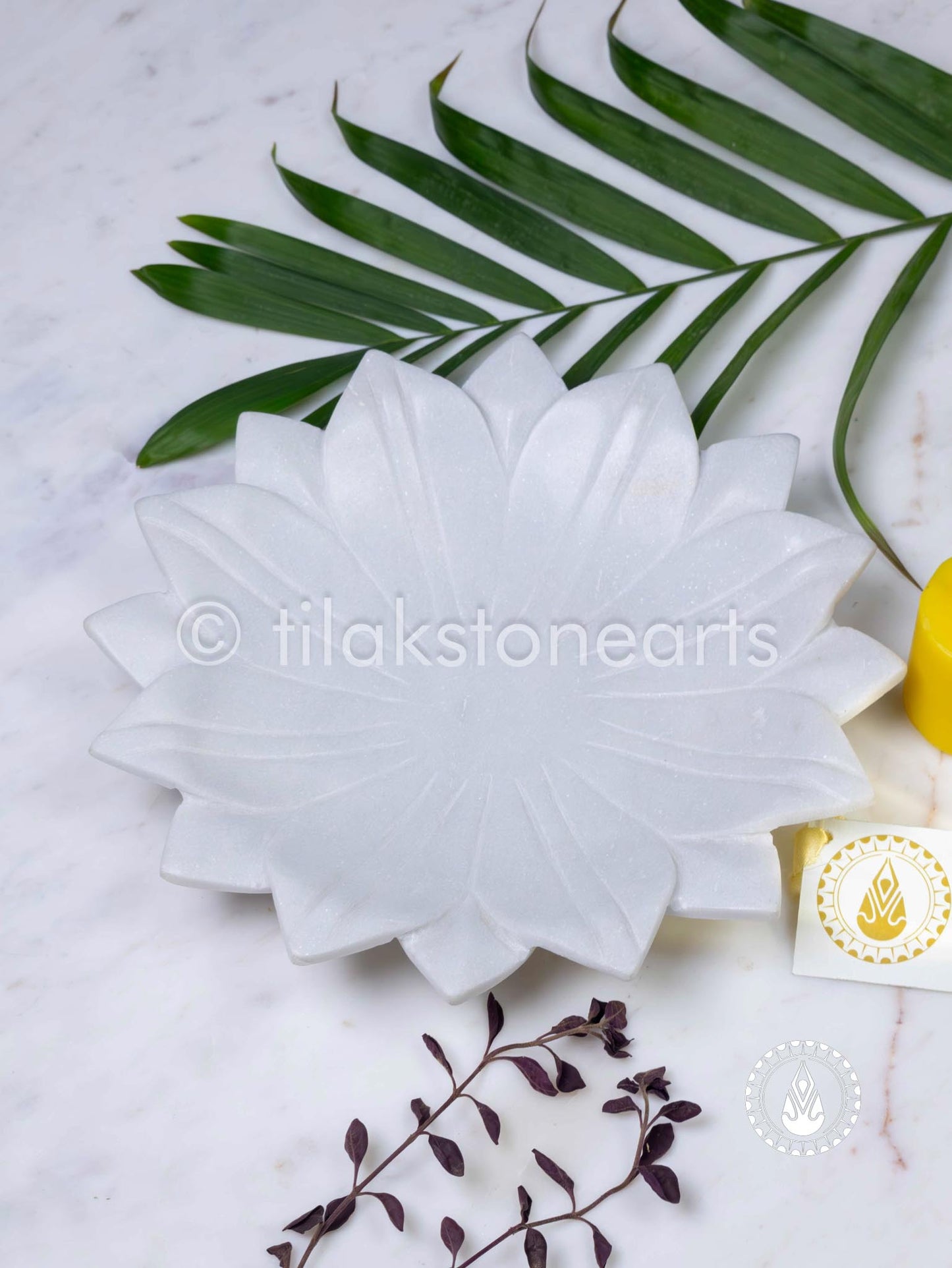 Flower Urli 10" | Indian White